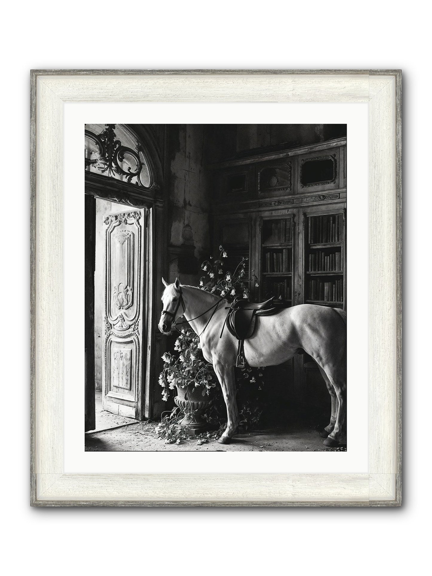 Seldomly Silent Framed Print - Driftwood White 24x30