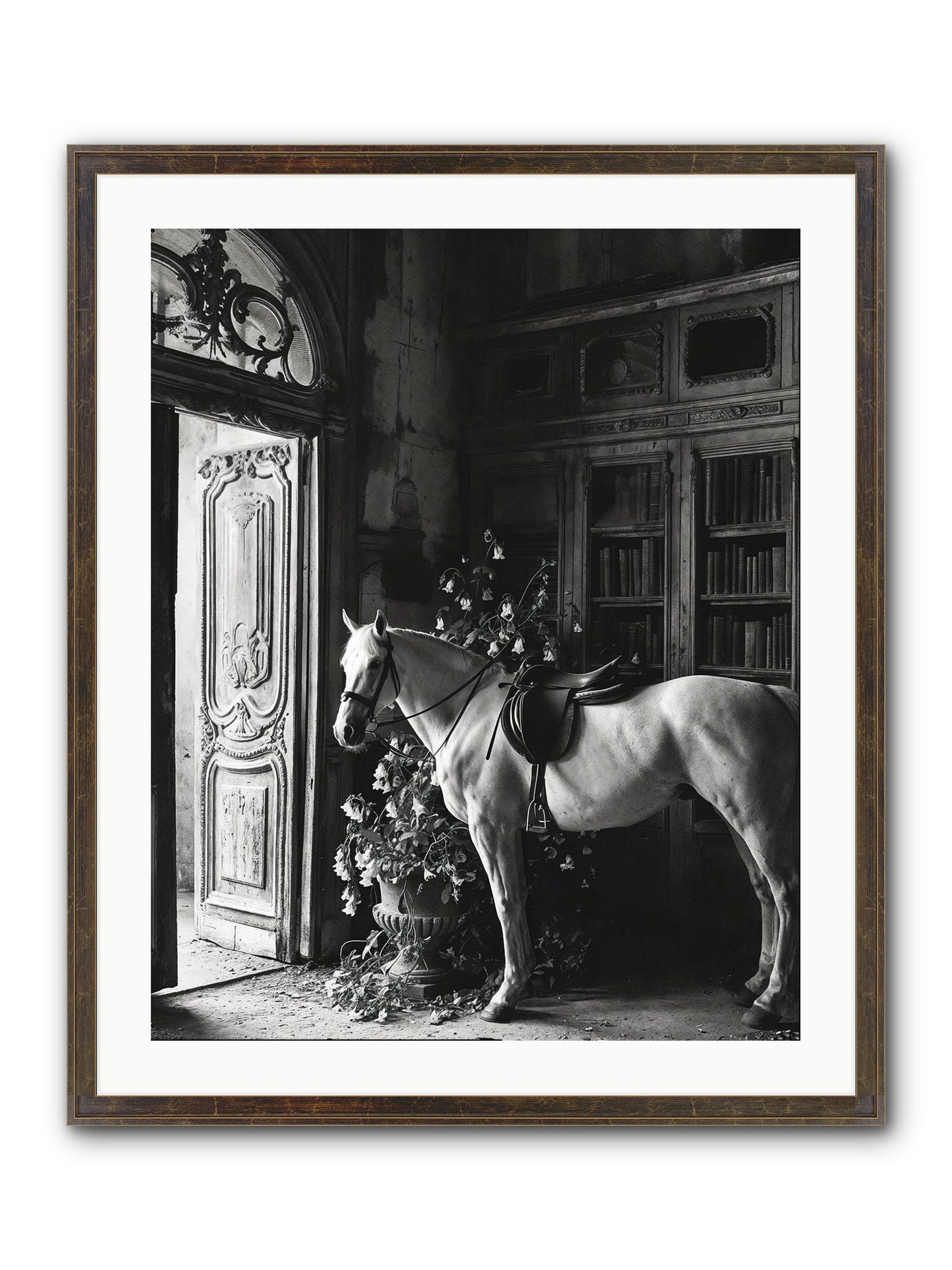 Seldomly Silent Framed Print - Slimwoods Black/Gold 24x30