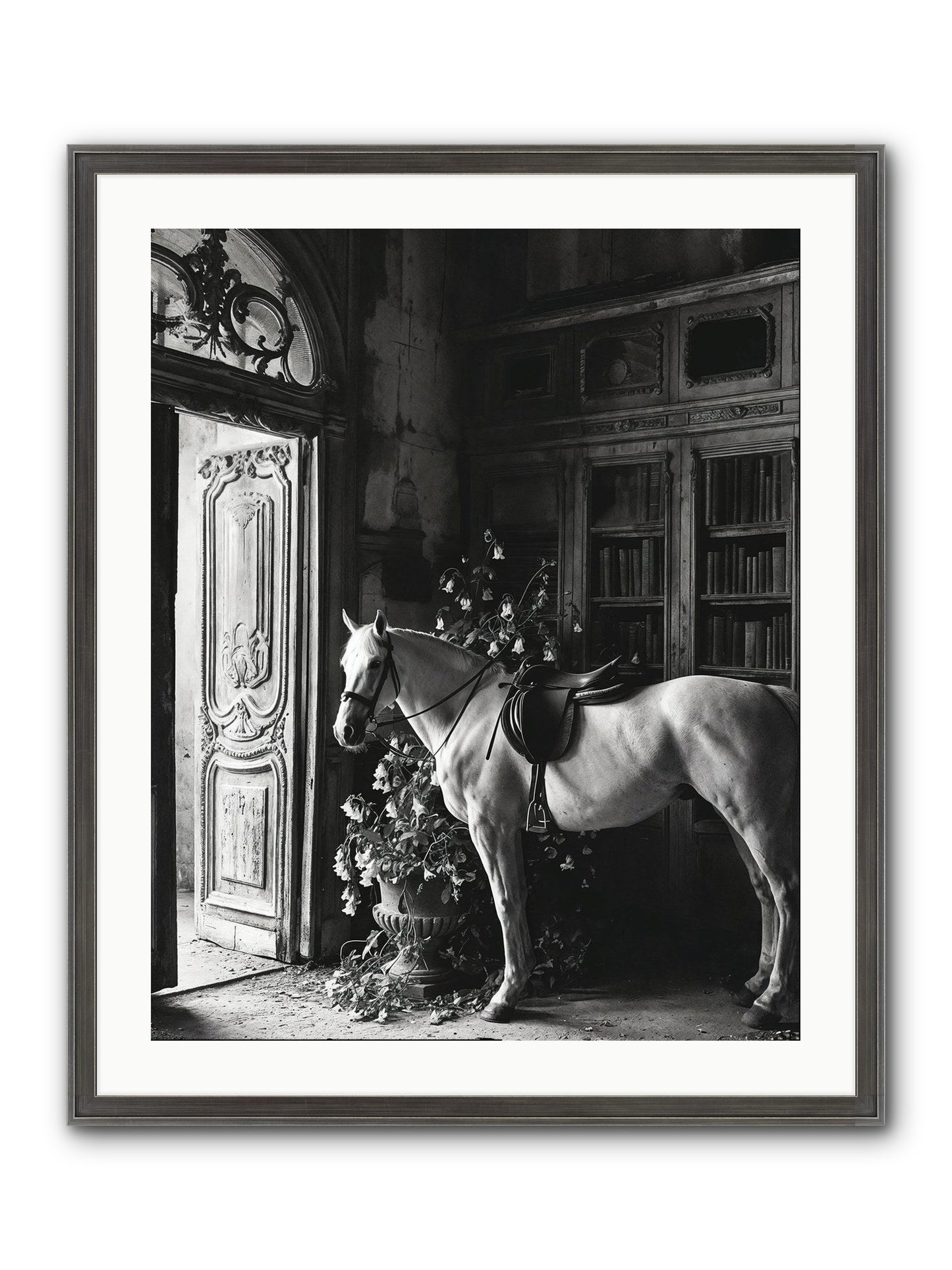 Seldomly Silent Framed Print - Slimwoods Black/Silver 24x30