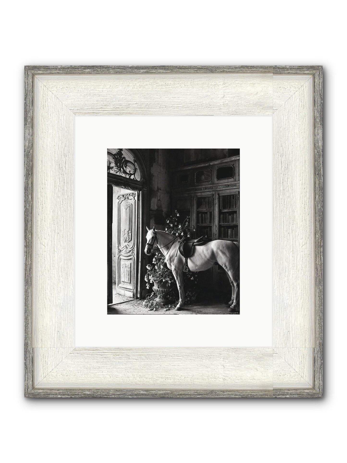 Seldomly Silent Framed Print - Driftwood White 8x10
