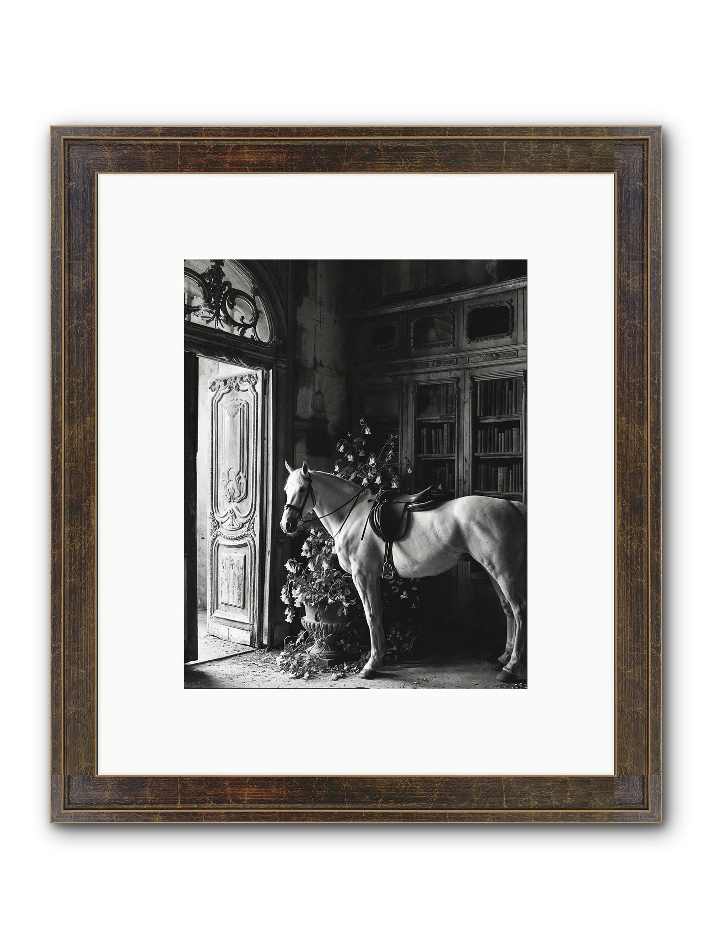 Seldomly Silent Framed Print - Slimwoods Black/Gold 8x10