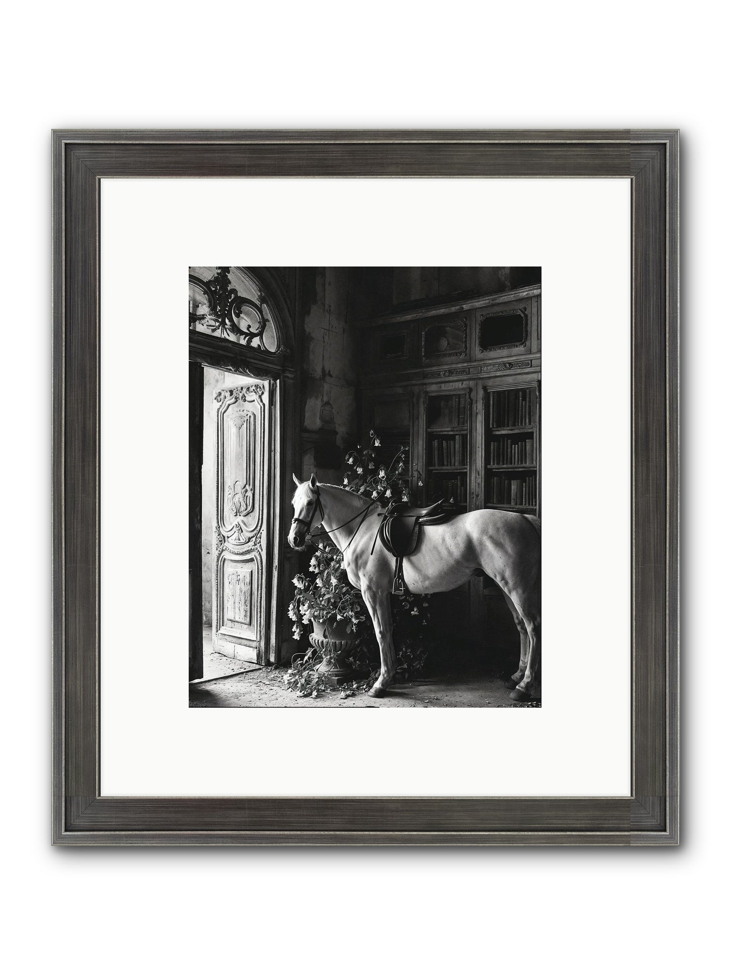 Seldomly Silent Framed Print - Slimwoods Black/Silver 8x10