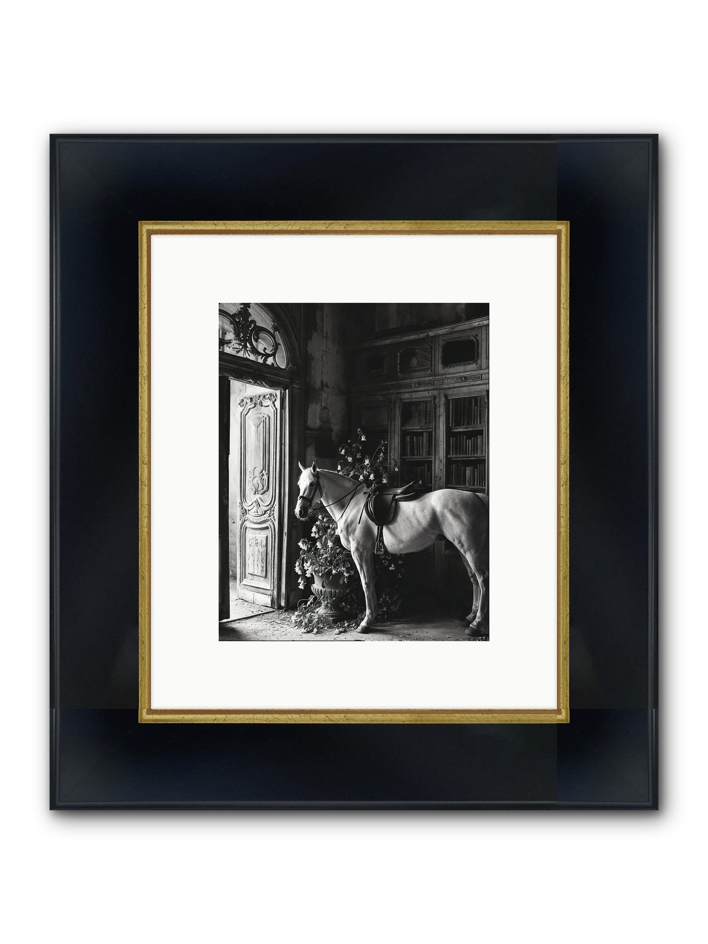 Seldomly Silent Framed Print - Wide Black w/Gold 8x10