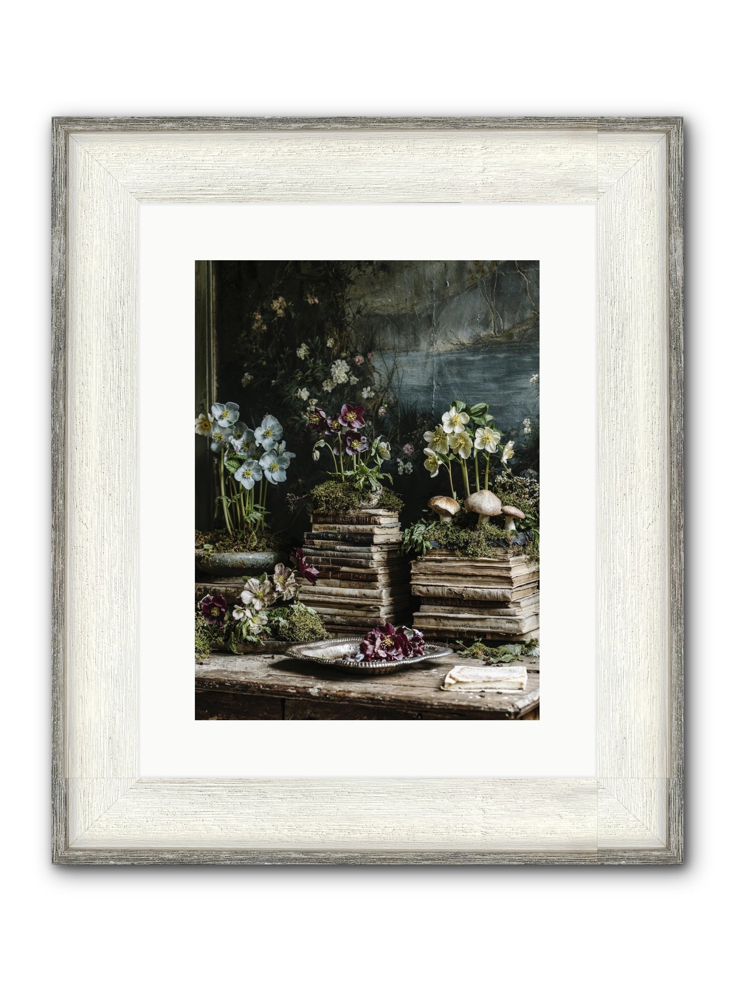 Seraphina Framed Print - Driftwood White 12x16