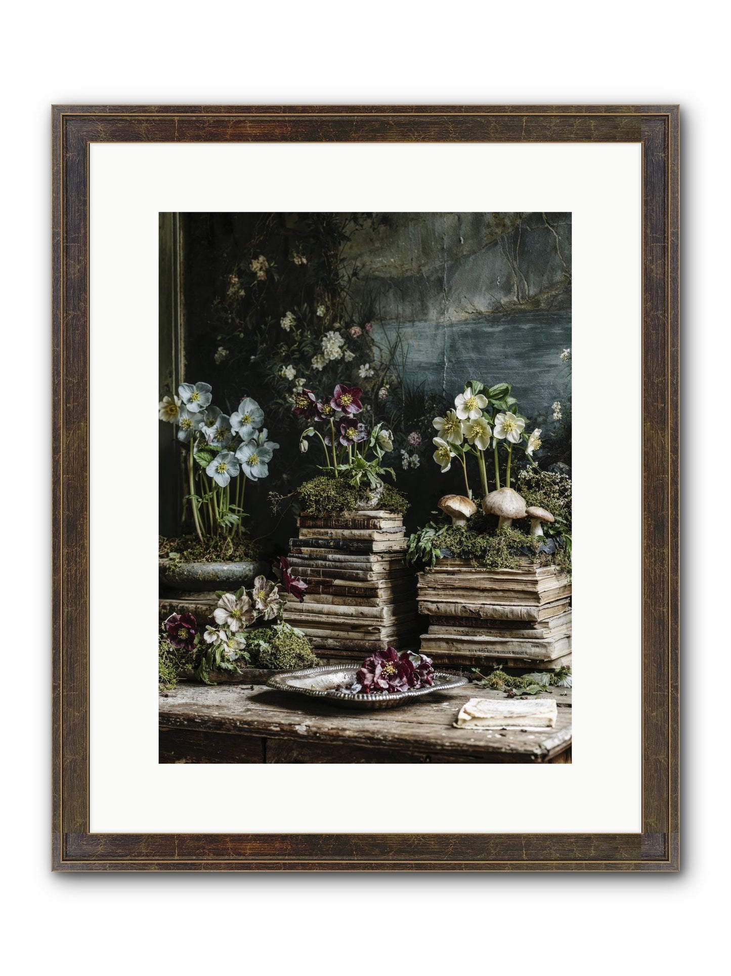 Seraphina Framed Print - Slimwoods Black/Gold 12x16