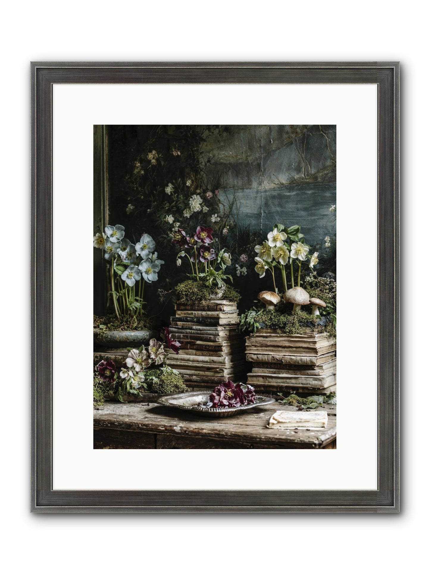 Seraphina Framed Print - Slimwoods Black/Silver 12x16