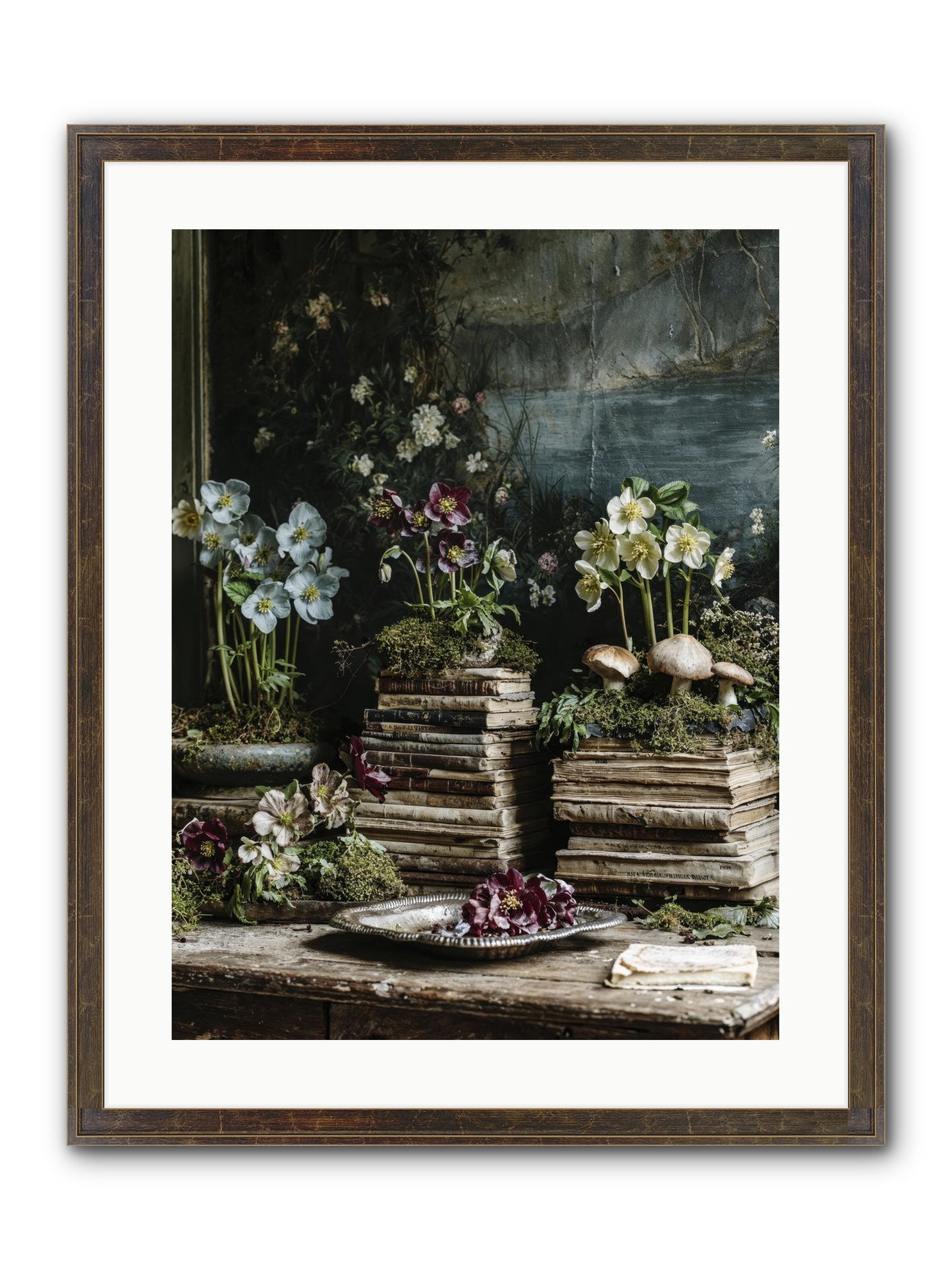Seraphina Framed Print - Slimwoods Black/Gold 18x24