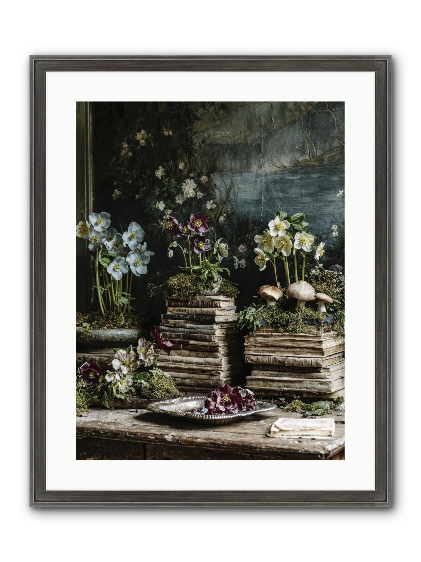 Seraphina Framed Print - Slimwoods Black/Silver 18x24