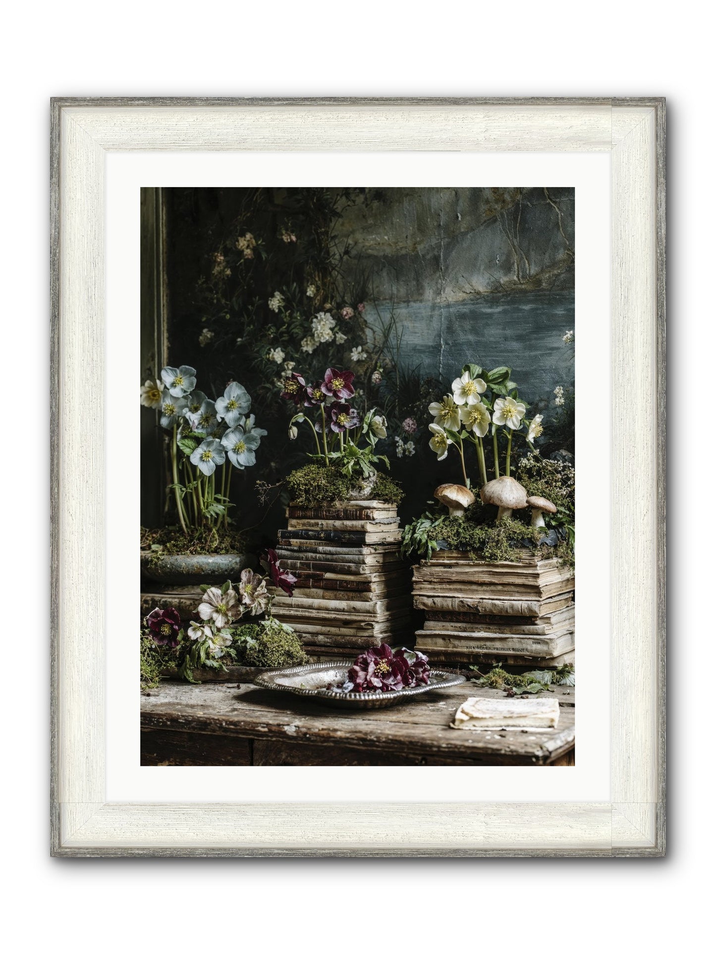 Seraphina Framed Print - Driftwood White 24x32
