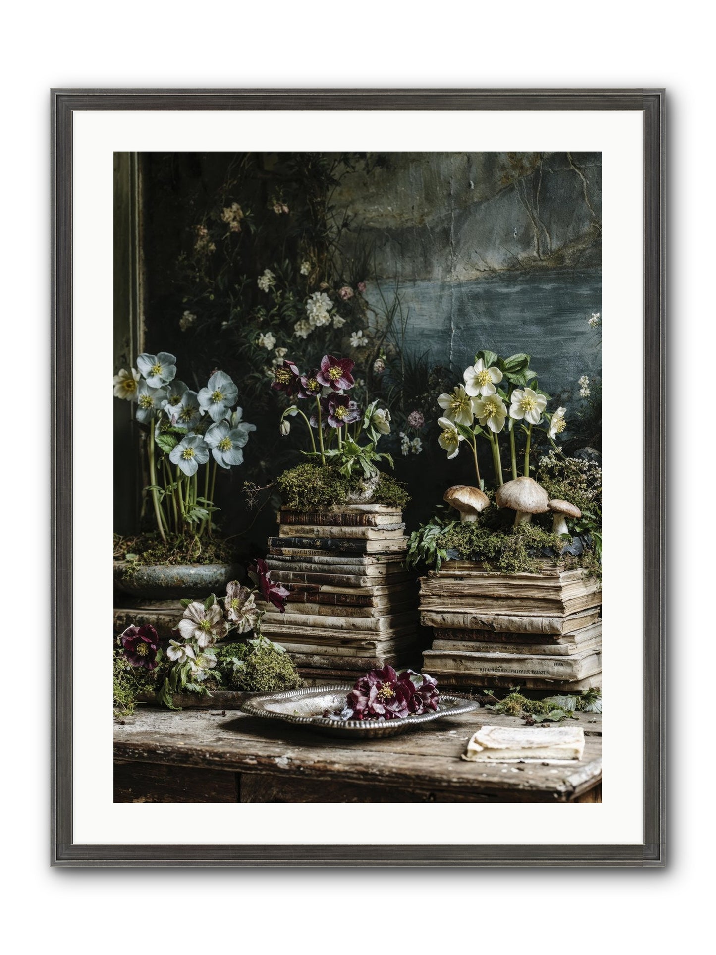 Seraphina Framed Print - Slimwoods Black/Silver 24x32
