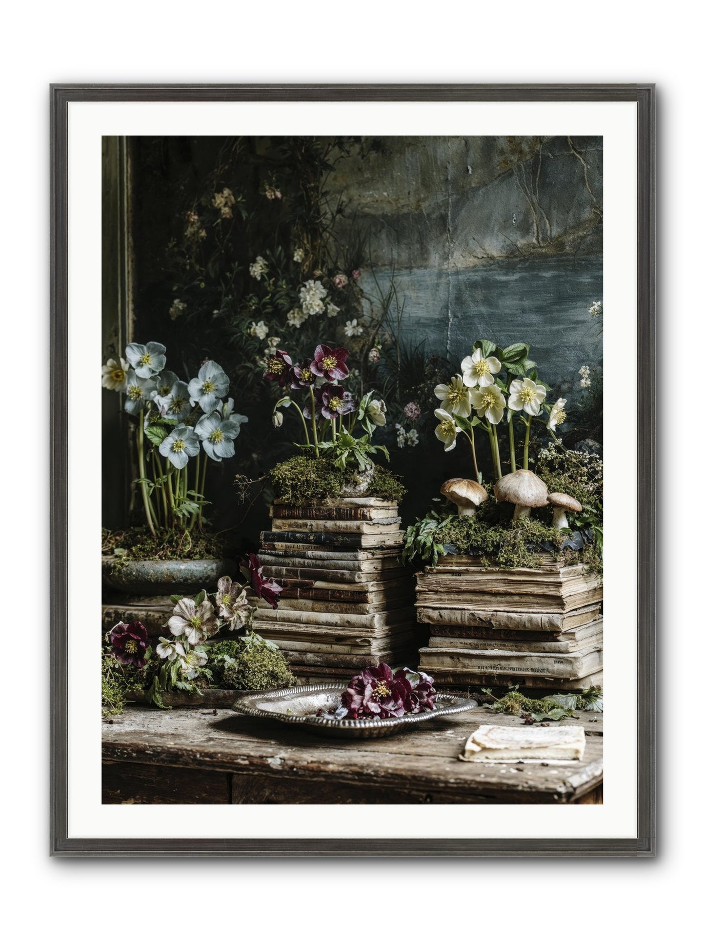 Seraphina Framed Print - Slimwoods Black/Silver 30x40