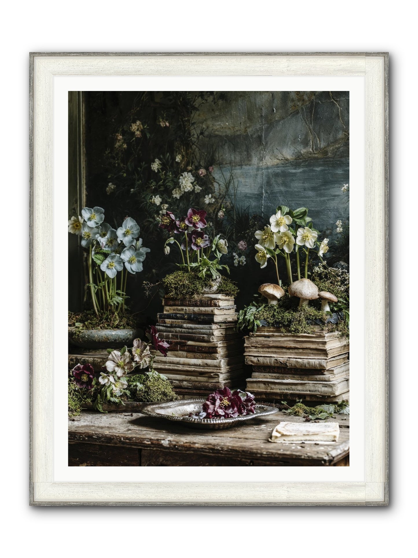 Seraphina Framed Print - Driftwood White 36x48