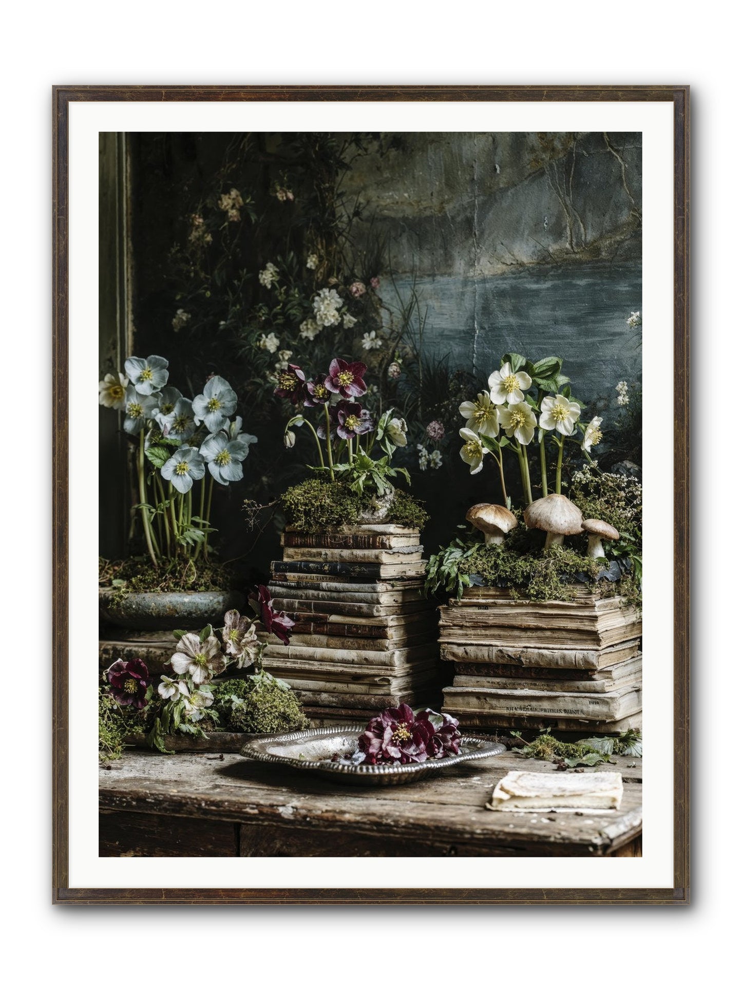 Seraphina Framed Print - Slimwoods Black/Gold 36x48