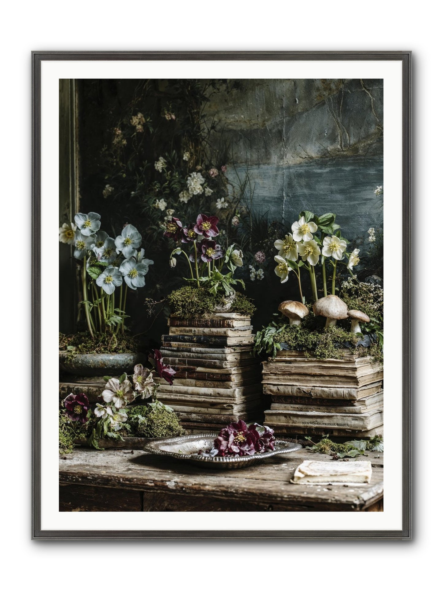 Seraphina Framed Print - Slimwoods Black/Silver 36x48