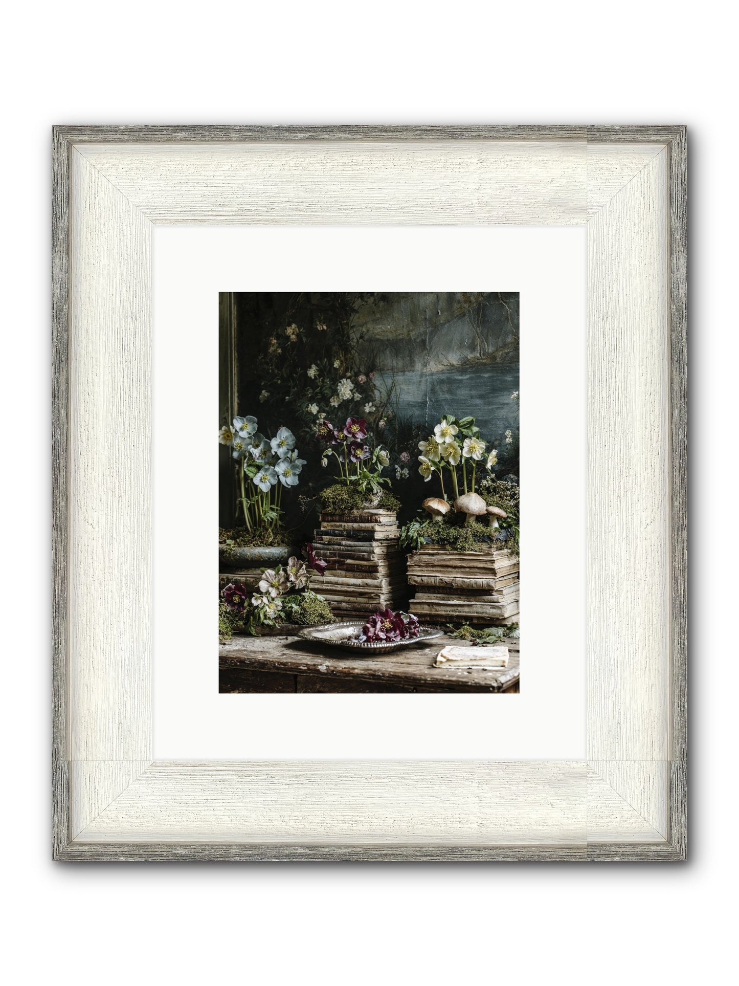 Seraphina Framed Print - Driftwood White 9x12