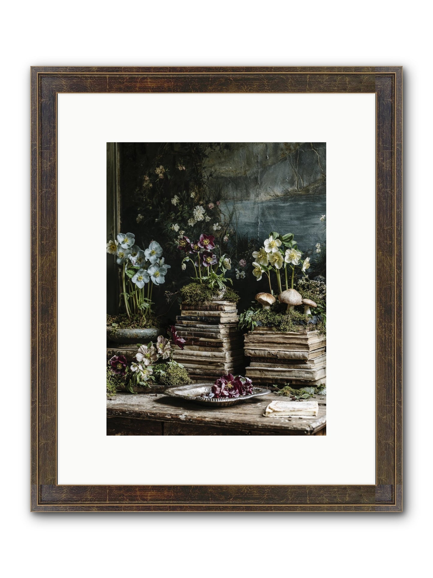 Seraphina Framed Print - Slimwoods Black/Gold 9x12