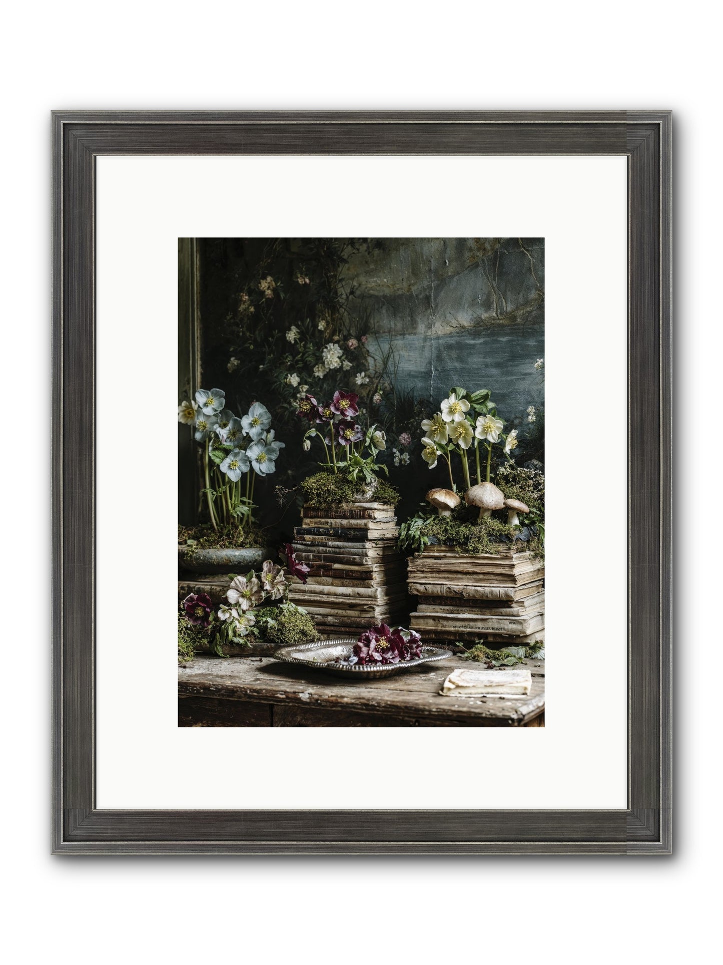 Seraphina Framed Print - Slimwoods Black/Silver 9x12