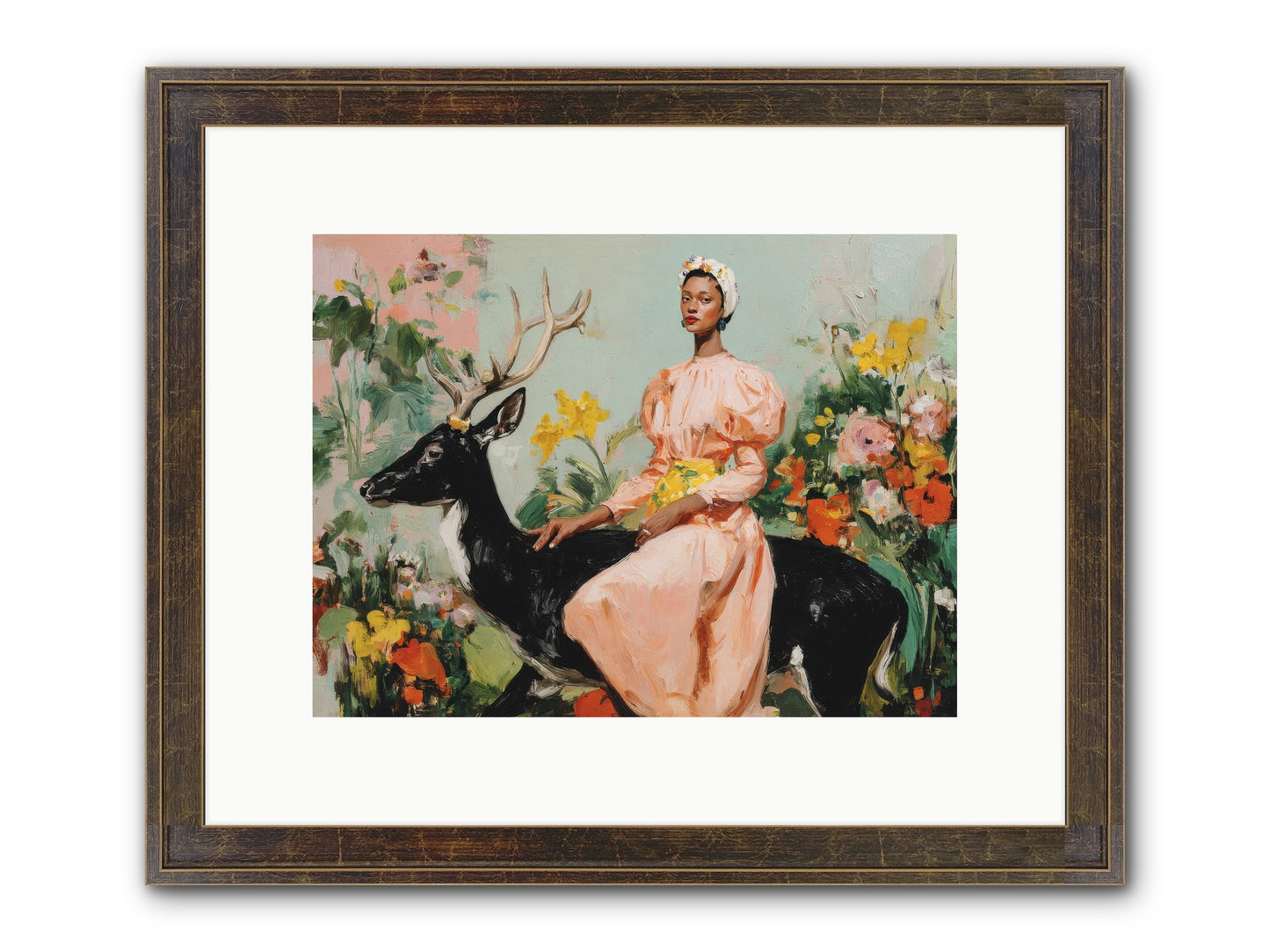 Seraphina’s Archive Framed Print - Slimwoods Black/Gold 12x9