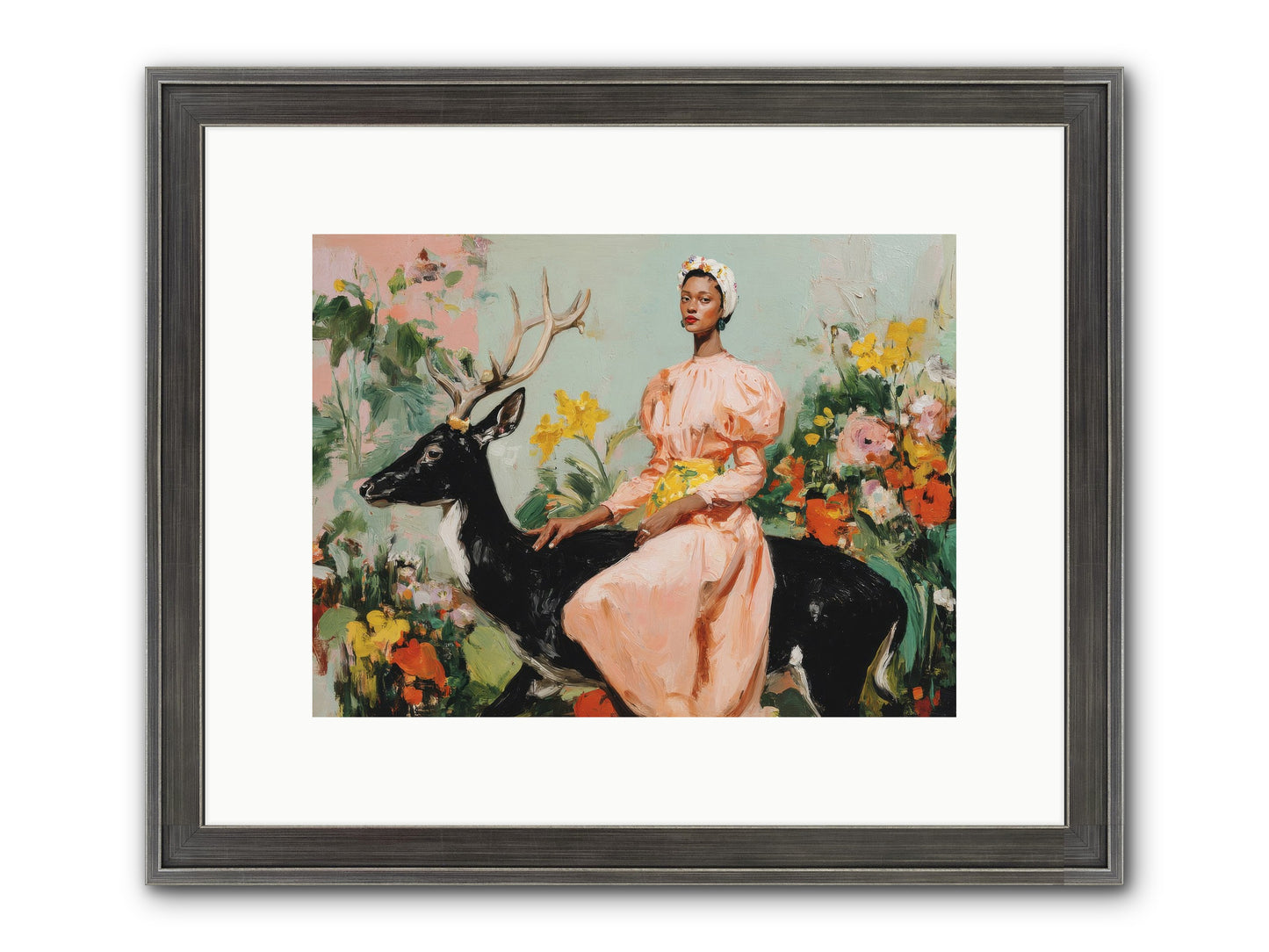 Seraphina’s Archive Framed Print - Slimwoods Black/Silver 12x9