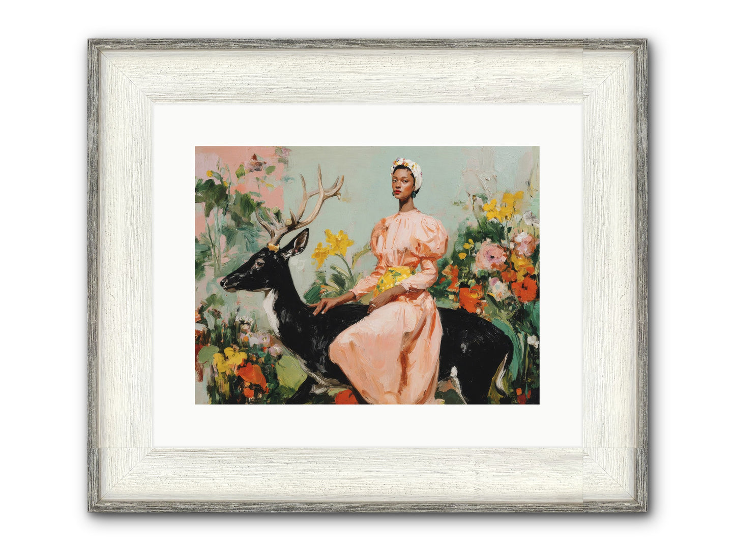 Seraphina’s Archive Framed Print - Driftwood White 16x12
