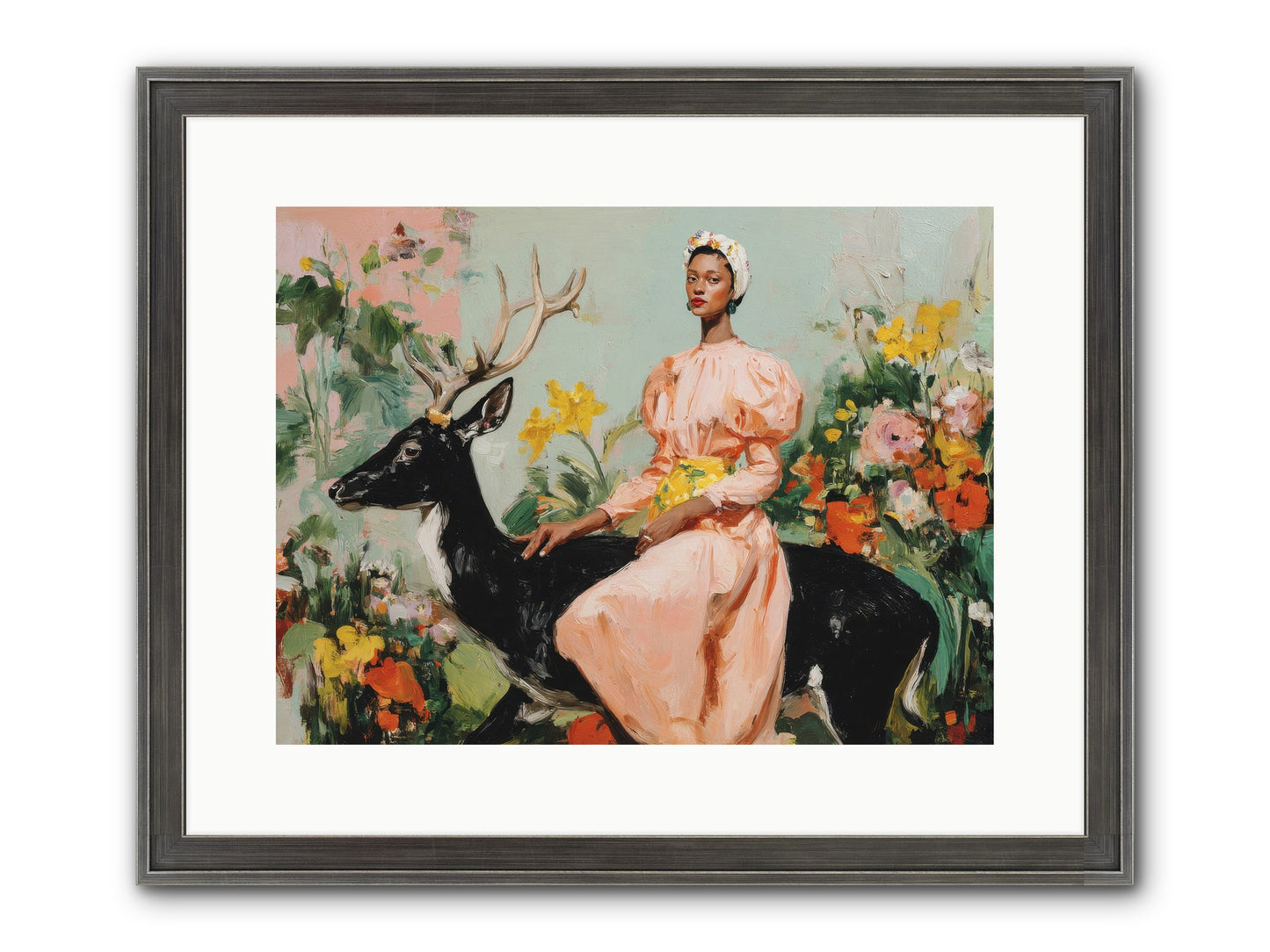 Seraphina’s Archive Framed Print - Slimwoods Black/Silver 16x12