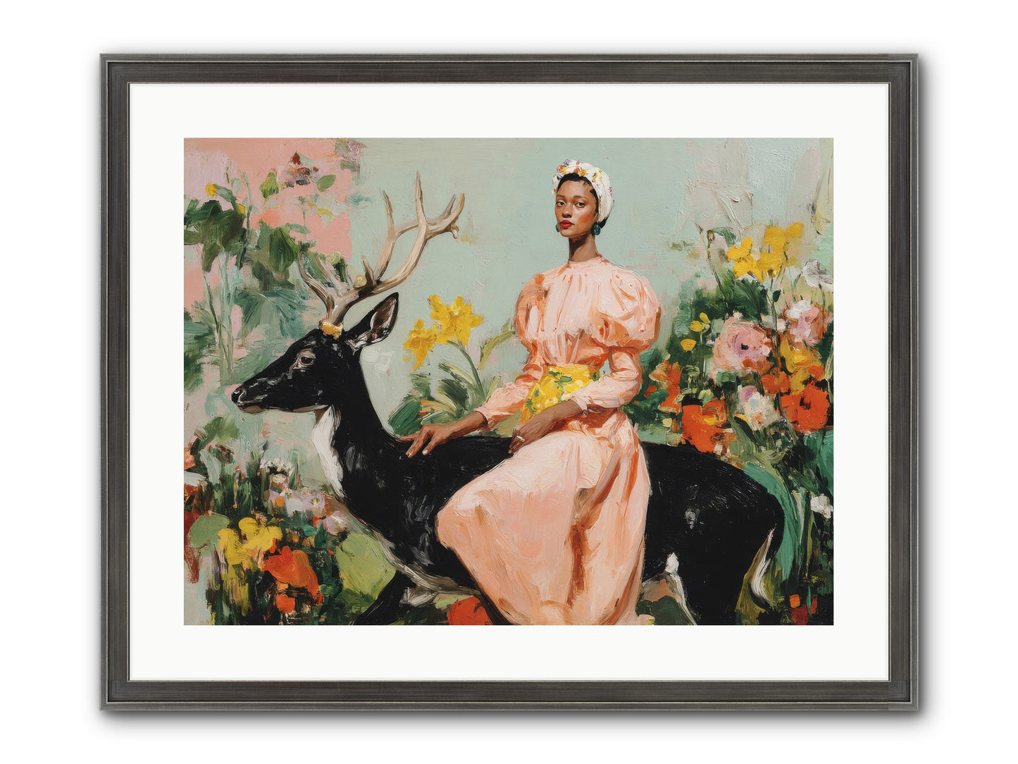 Seraphina’s Archive Framed Print - Slimwoods Black/Silver 24x18