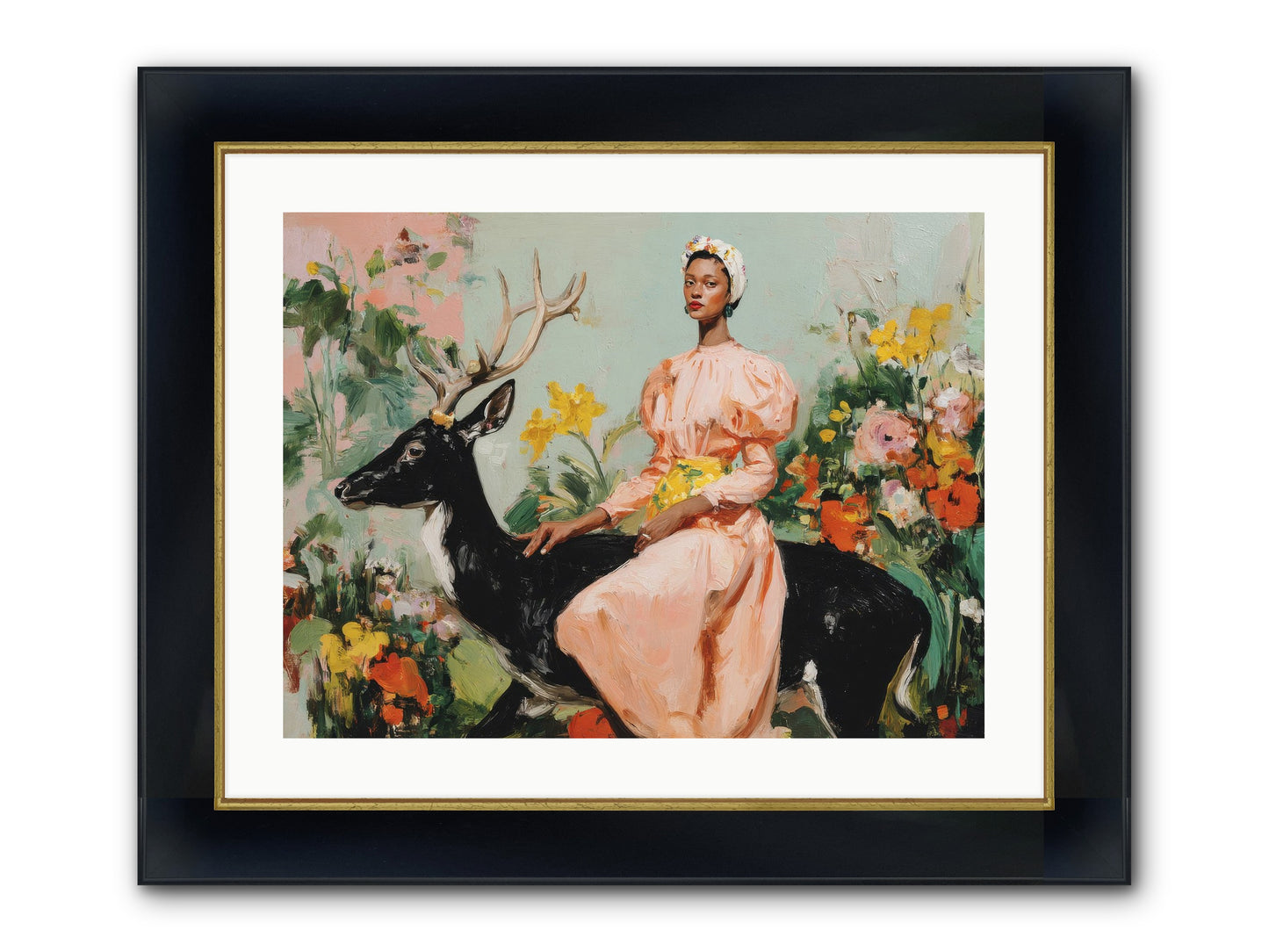 Seraphina’s Archive Framed Print - Wide Black w/Gold 24x18