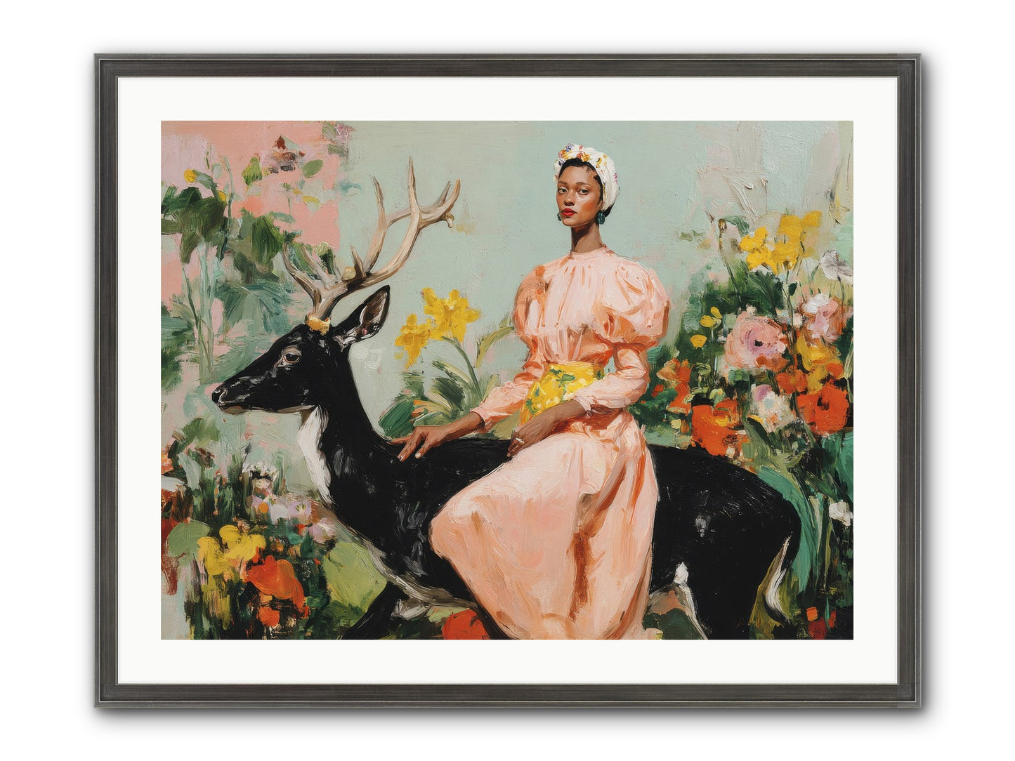 Seraphina’s Archive Framed Print - Slimwoods Black/Silver 32x24