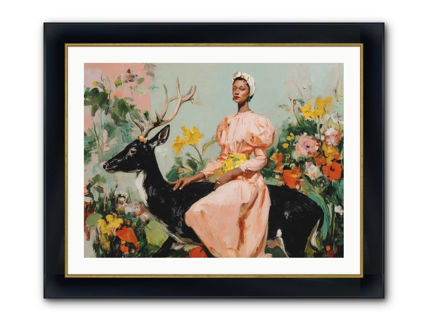 Seraphina’s Archive Framed Print - Wide Black w/Gold 32x24