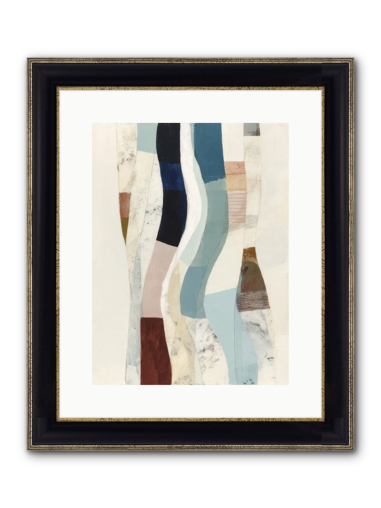 Serein Framed Print - Black & Gold 12x16