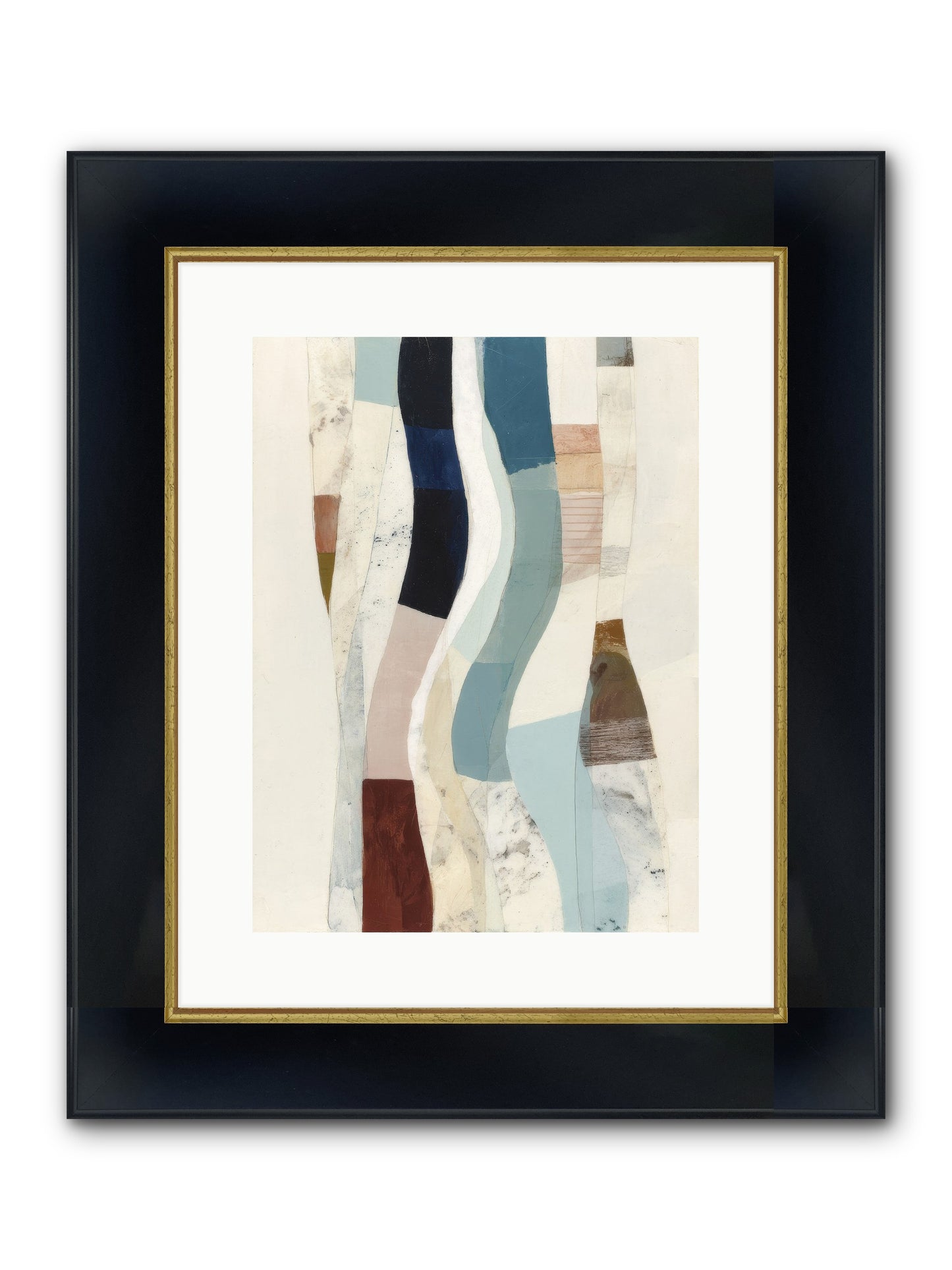 Serein Framed Print - Wide Black w/Gold 12x16