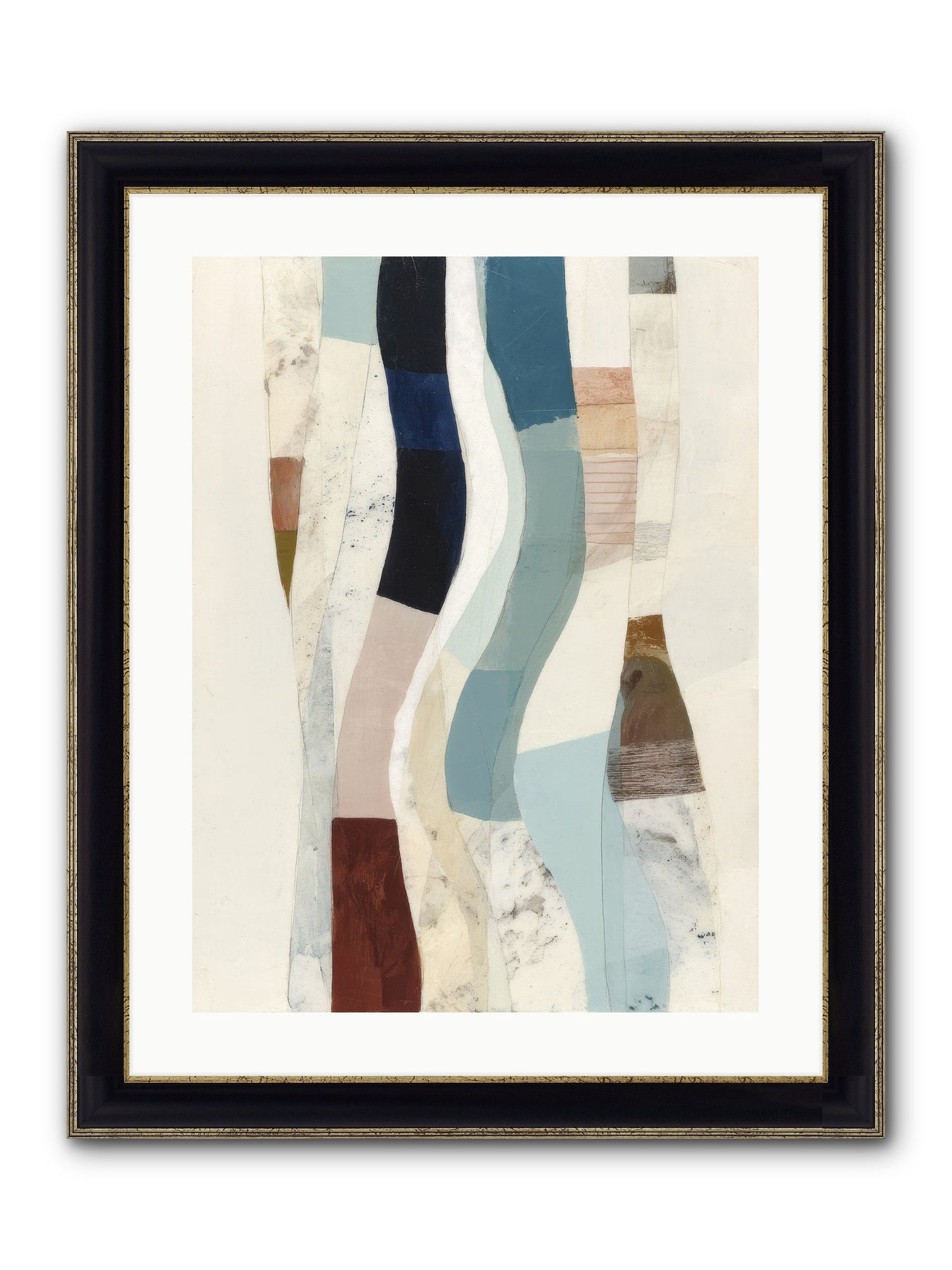 Serein Framed Print - Black & Gold 18x24