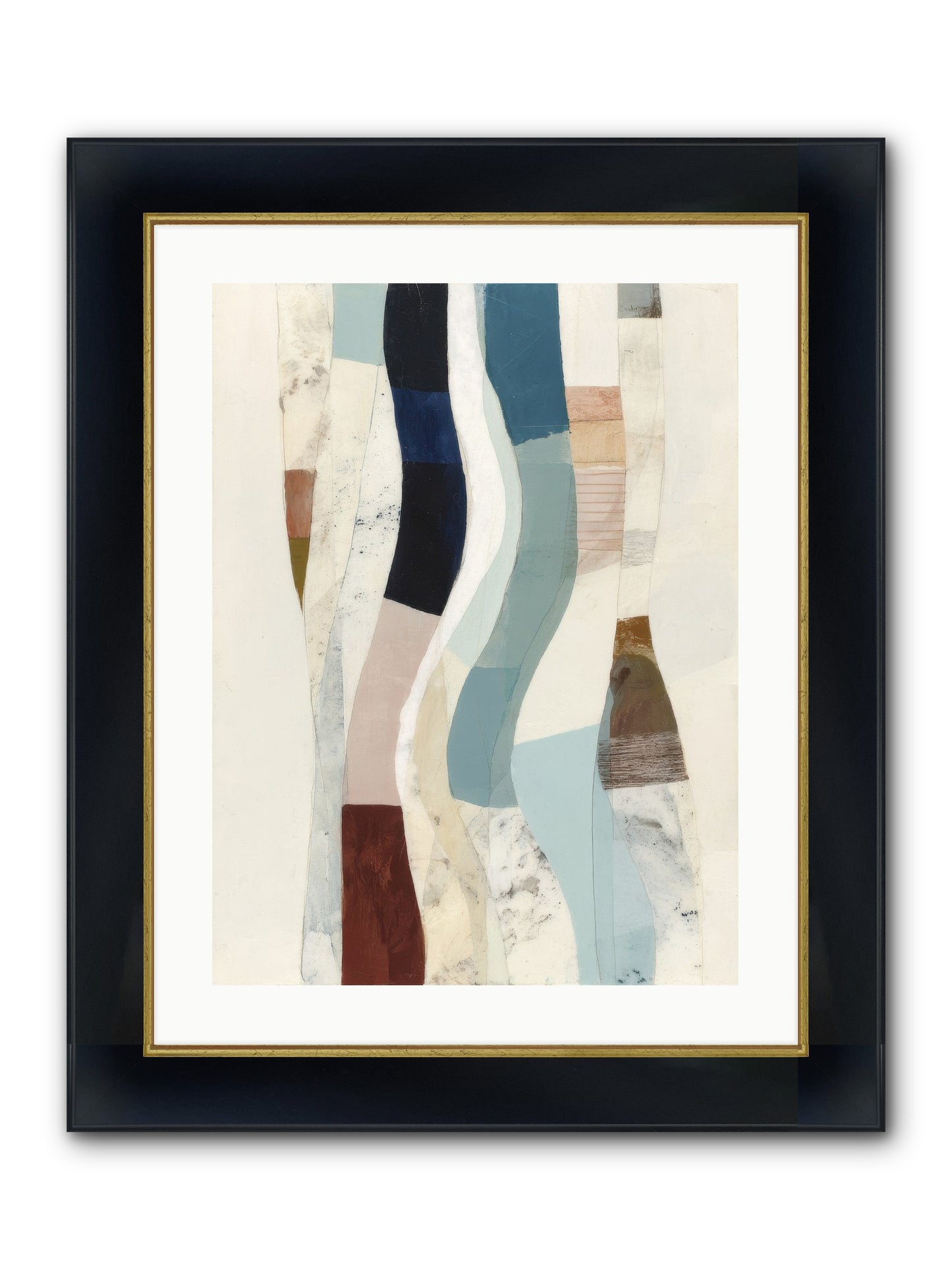 Serein Framed Print - Wide Black w/Gold 18x24