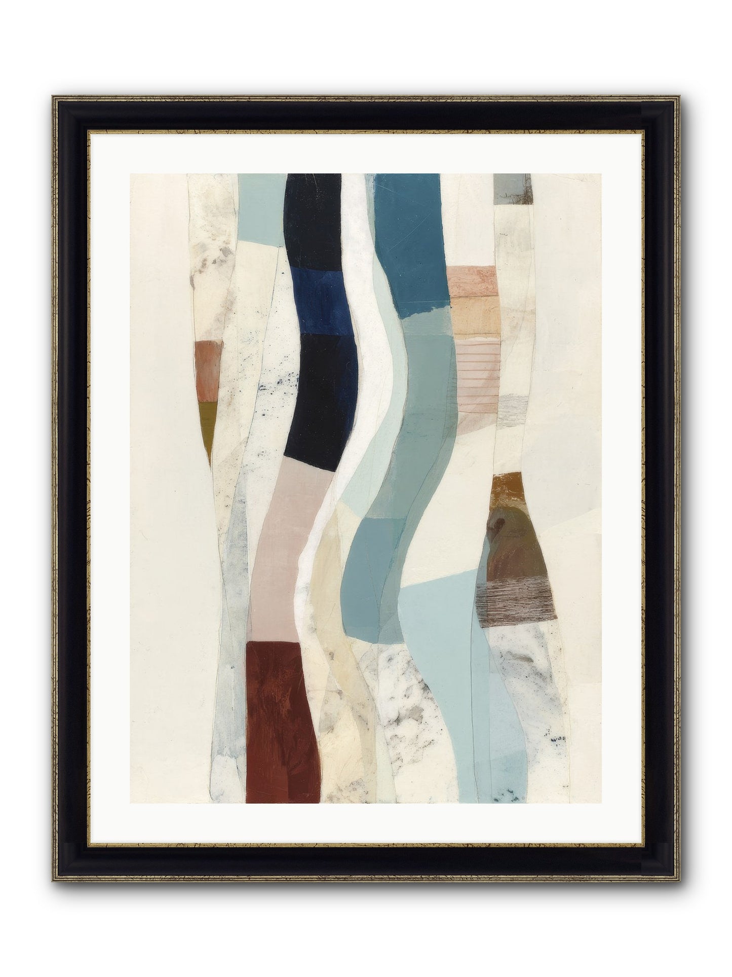 Serein Framed Print - Black & Gold 24x32