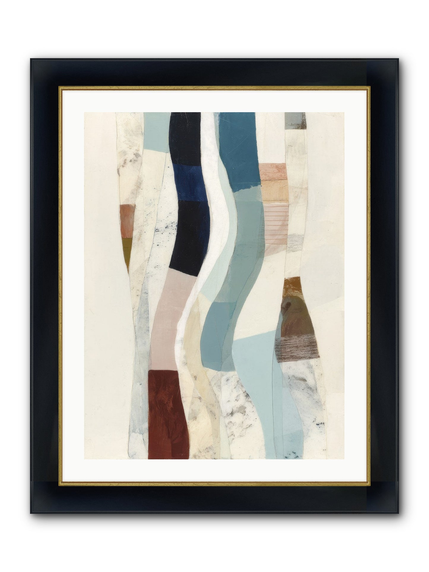 Serein Framed Print - Wide Black w/Gold 24x32