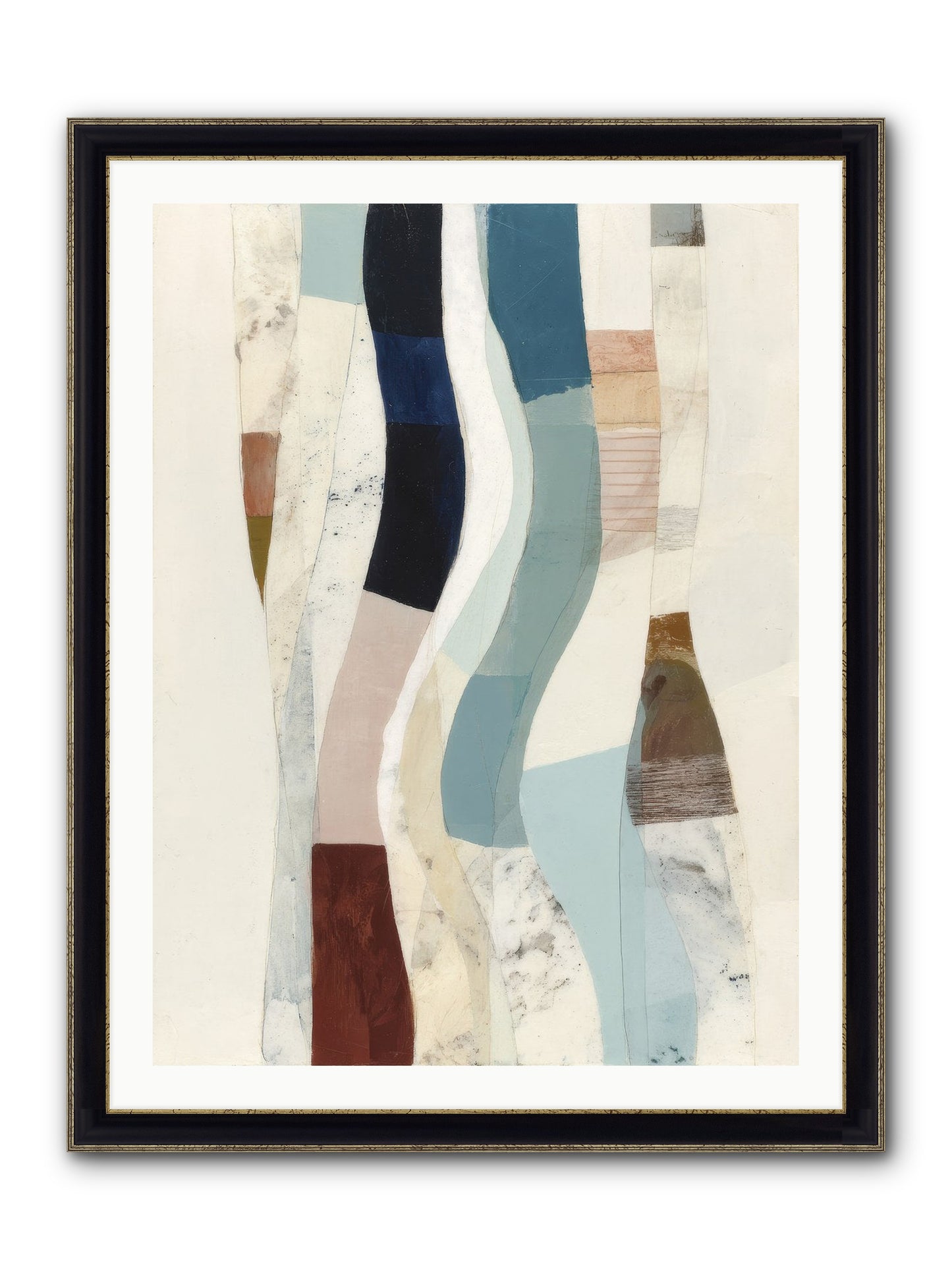 Serein Framed Print - Black & Gold 30x40