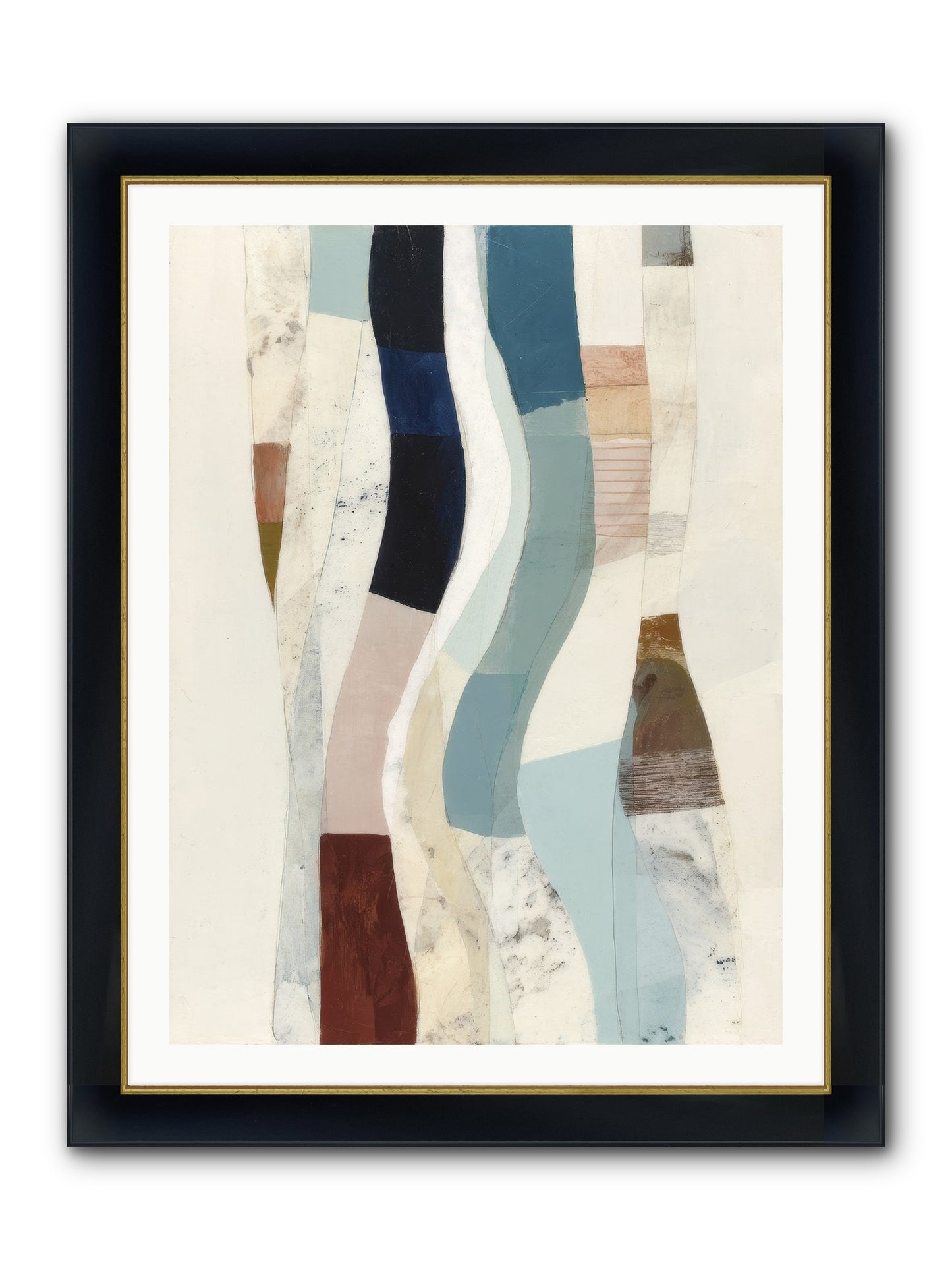 Serein Framed Print - Wide Black w/Gold 30x40