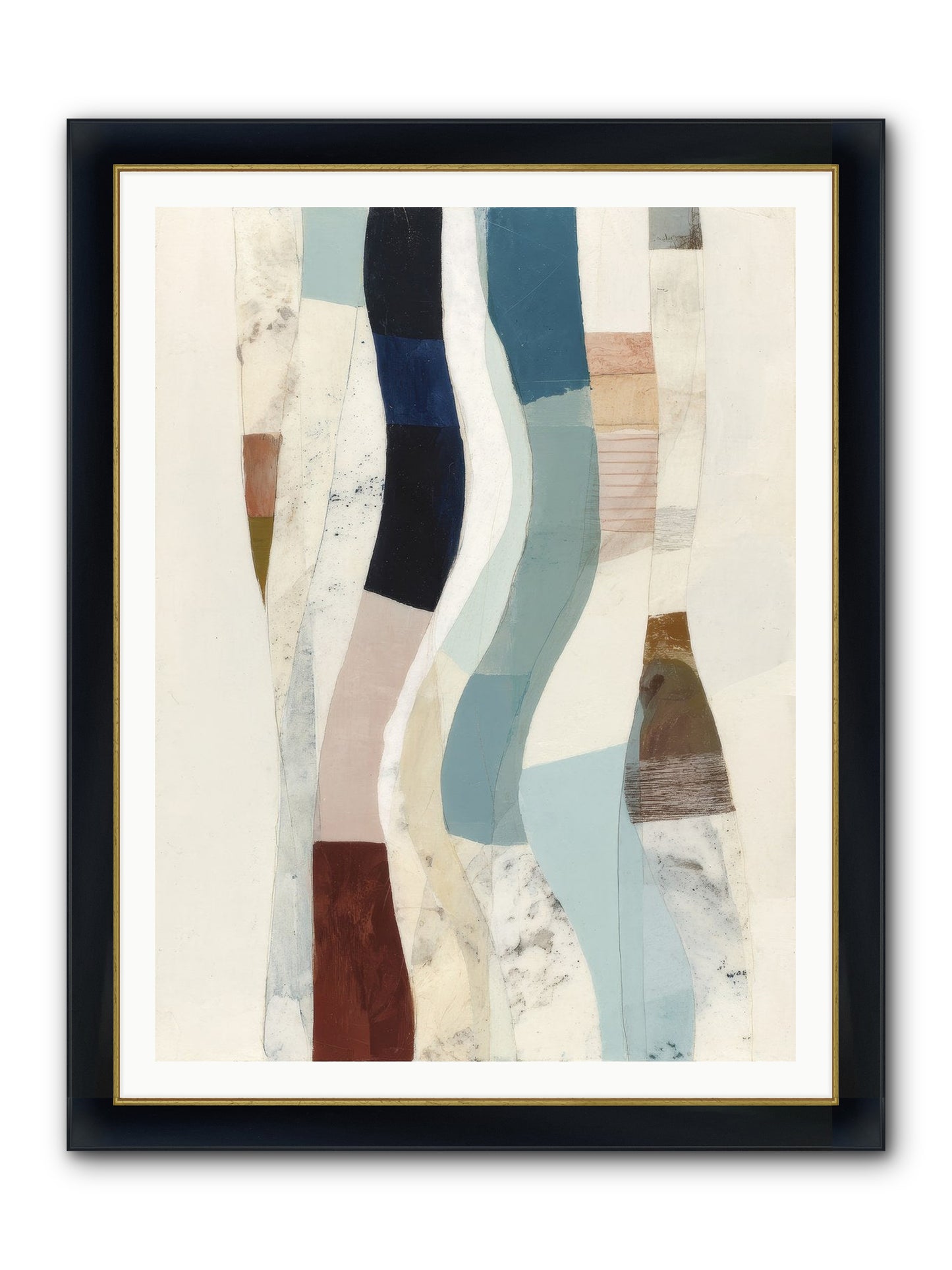 Serein Framed Print - Wide Black w/Gold 36x48