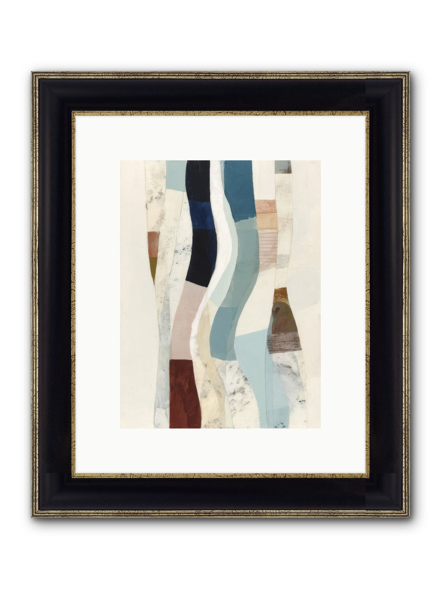 Serein Framed Print - Black & Gold 9x12