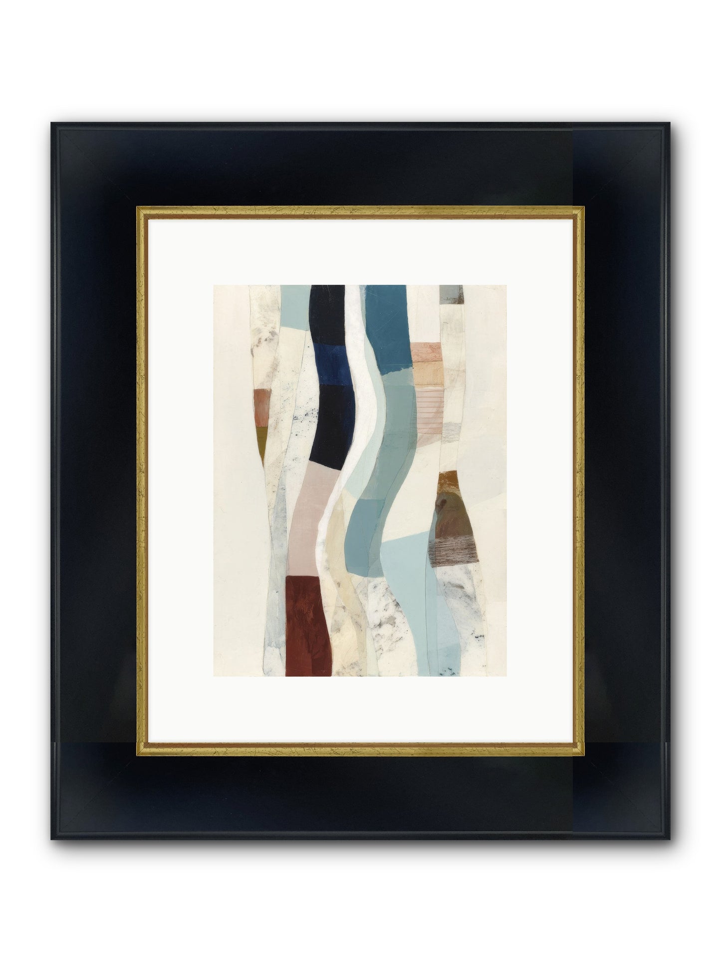 Serein Framed Print - Wide Black w/Gold 9x12