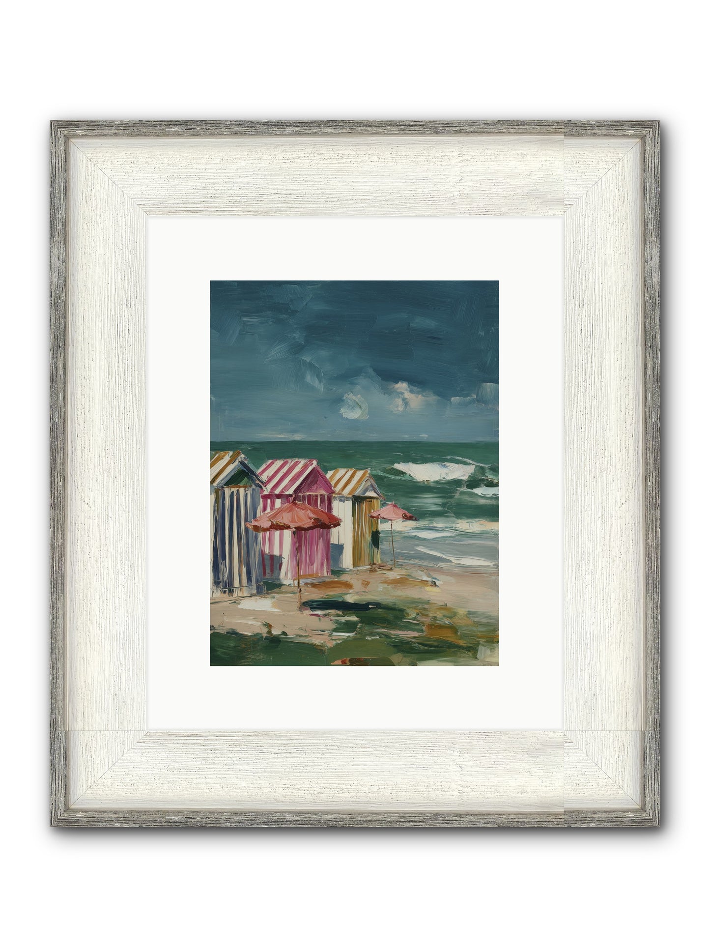 Serenaded By Waves Framed Print - Driftwood White 9x12