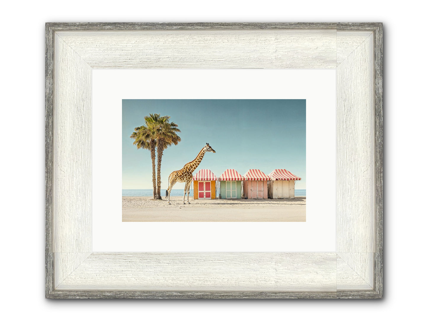 Serendipitous Travels Framed Print - Driftwood White 12x8