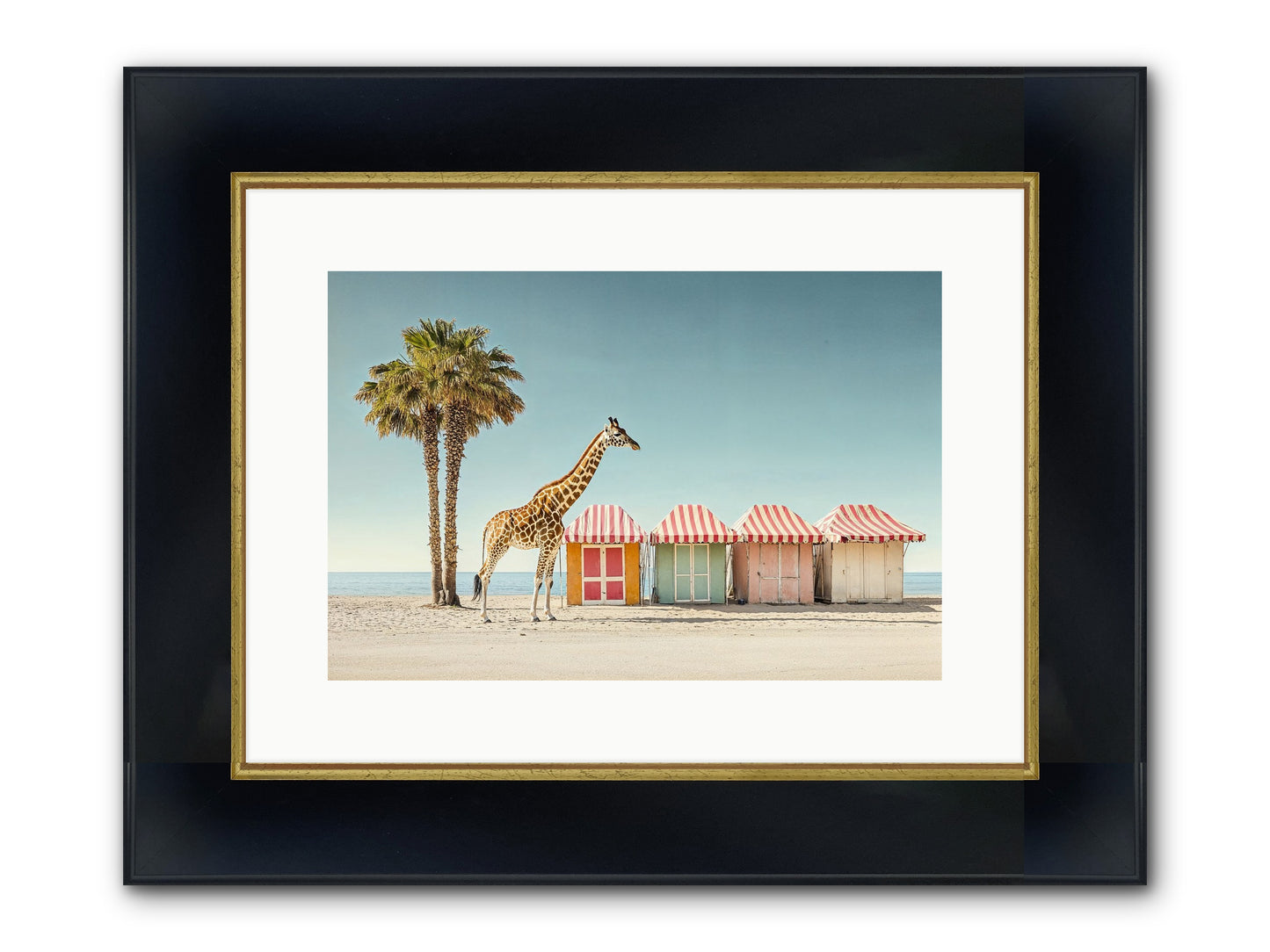 Serendipitous Travels Framed Print - Wide Black w/Gold 15x10