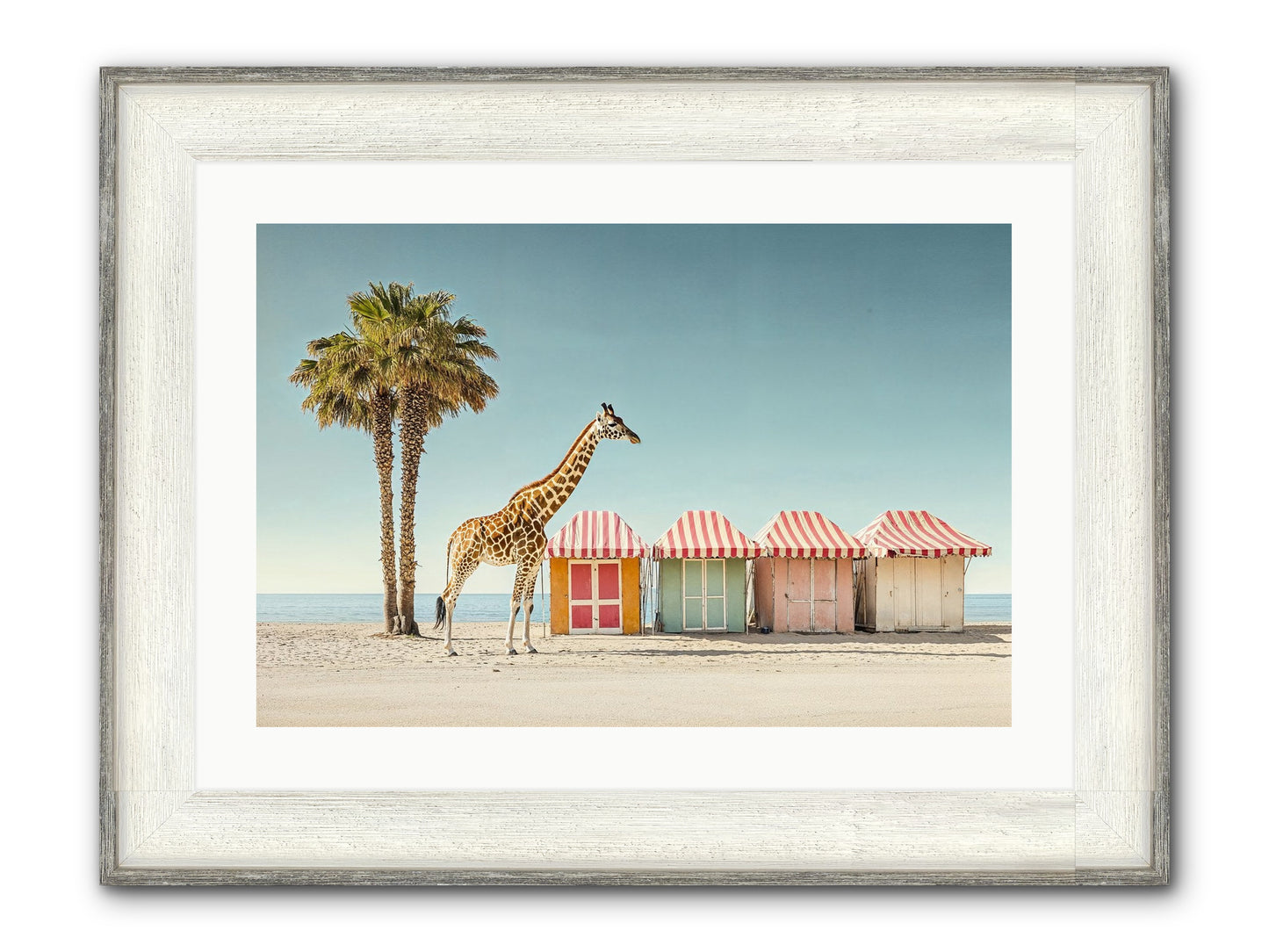 Serendipitous Travels Framed Print - Driftwood White 24x16