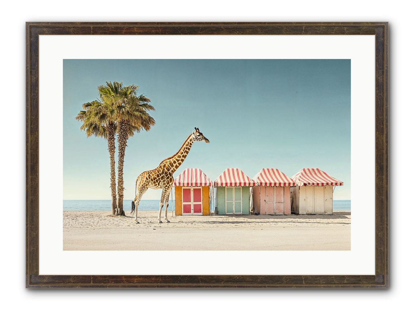 Serendipitous Travels Framed Print - Slimwoods Black/Gold 24x16