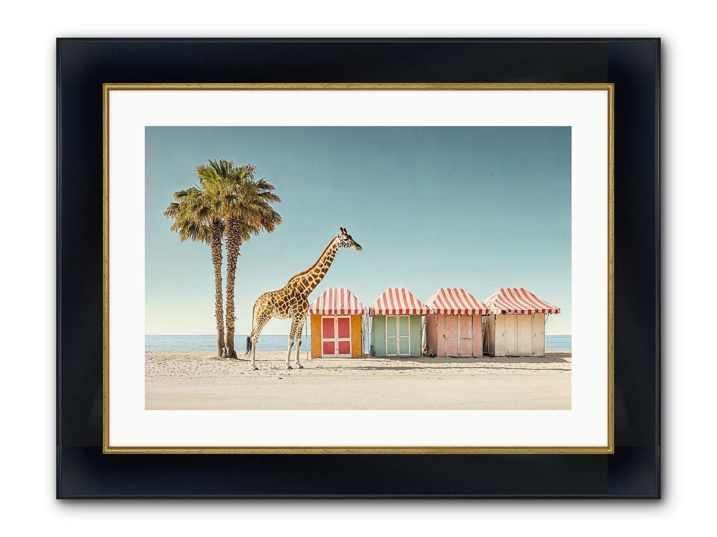 Serendipitous Travels Framed Print - Wide Black w/Gold 24x16