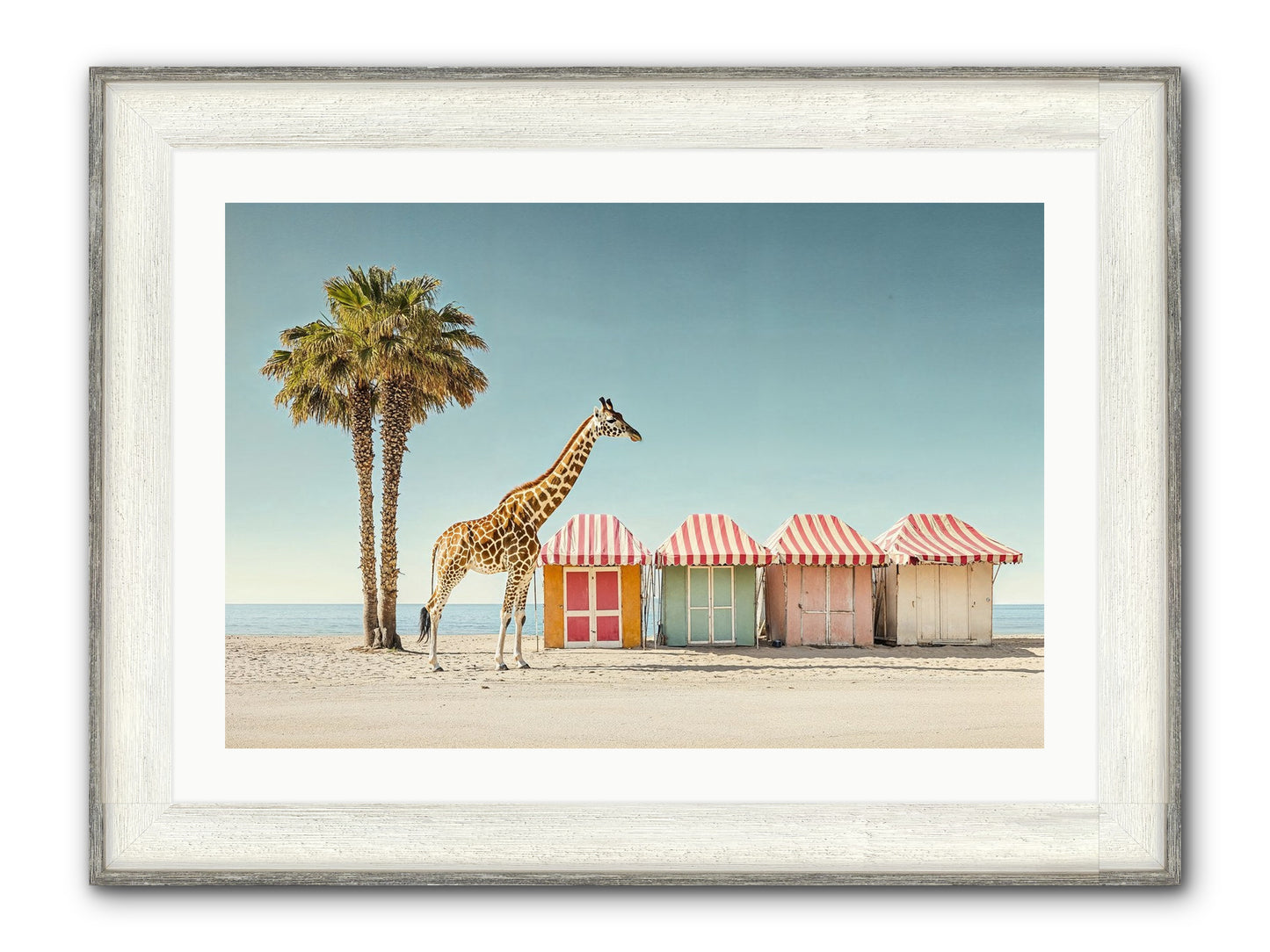 Serendipitous Travels Framed Print - Driftwood White 30x20