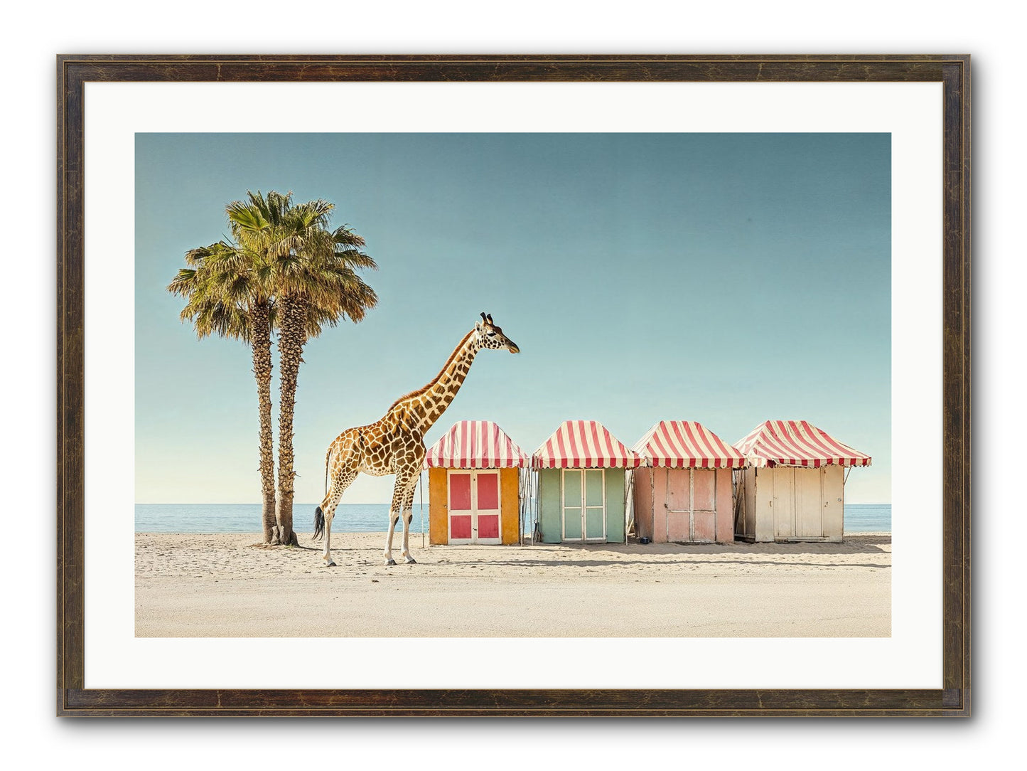 Serendipitous Travels Framed Print - Slimwoods Black/Gold 30x20