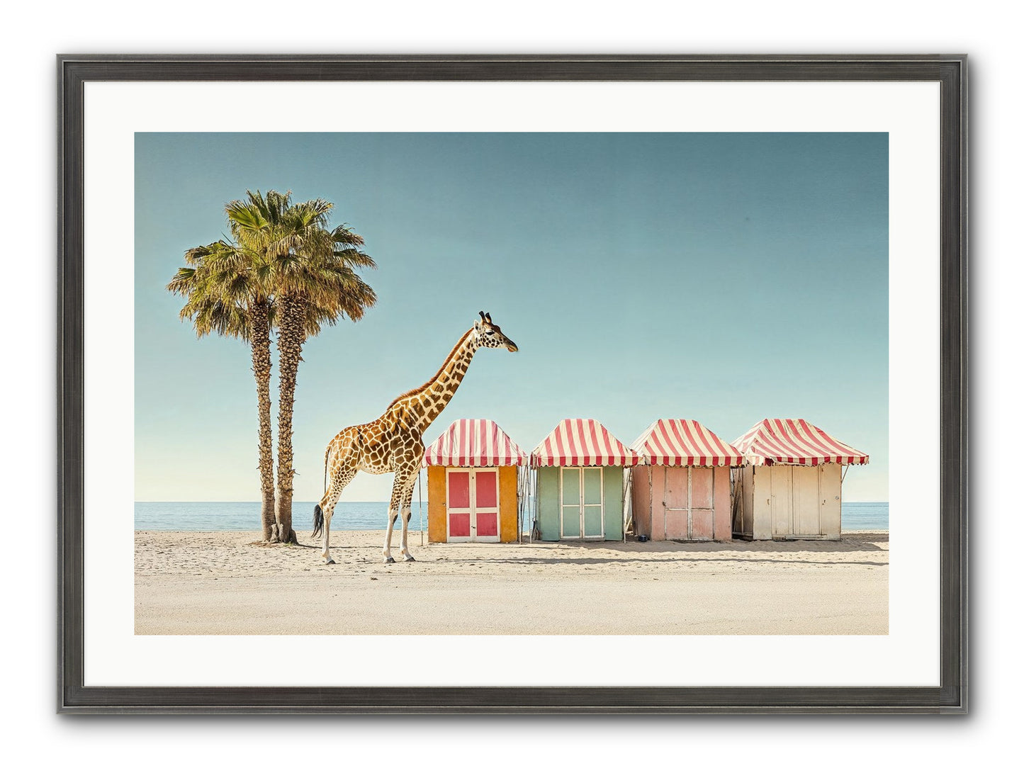Serendipitous Travels Framed Print - Slimwoods Black/Silver 30x20