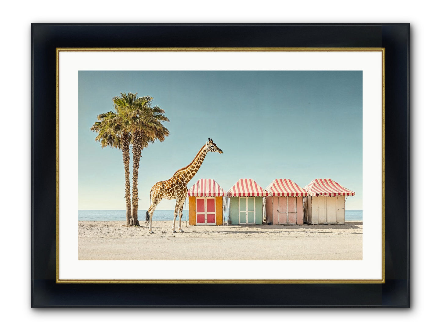Serendipitous Travels Framed Print - Wide Black w/Gold 30x20